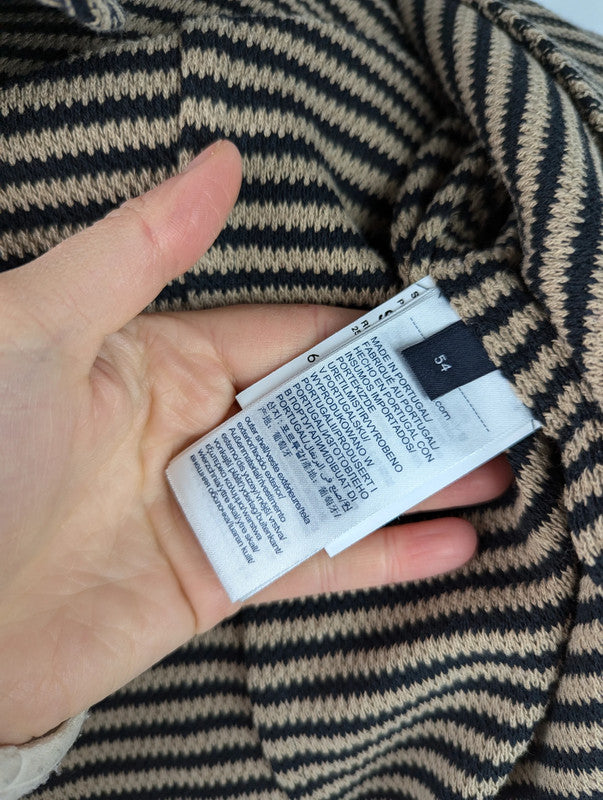 Tommy hilfiger stripe knit shacket blazer - Brown