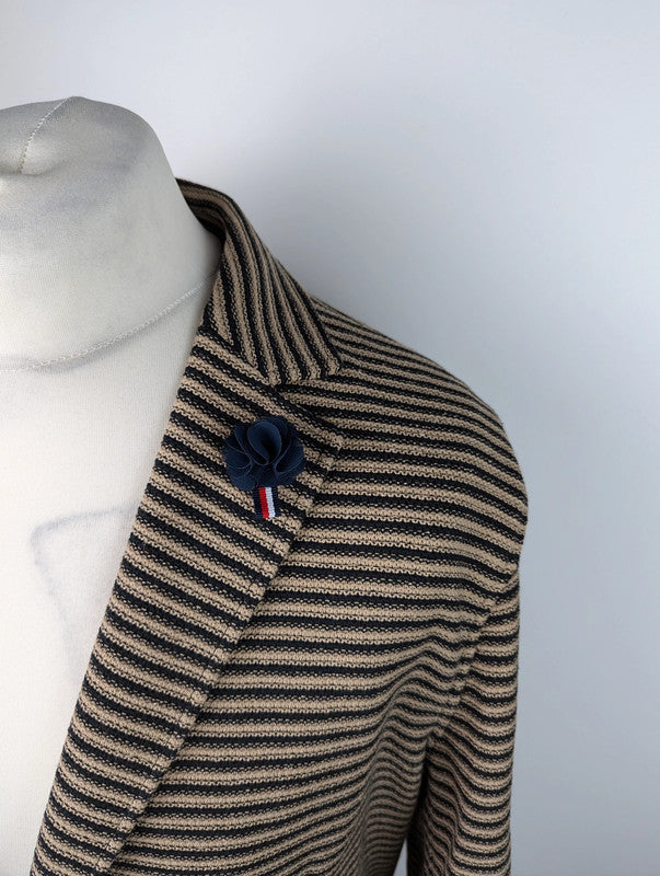 Tommy hilfiger stripe knit shacket blazer - Brown
