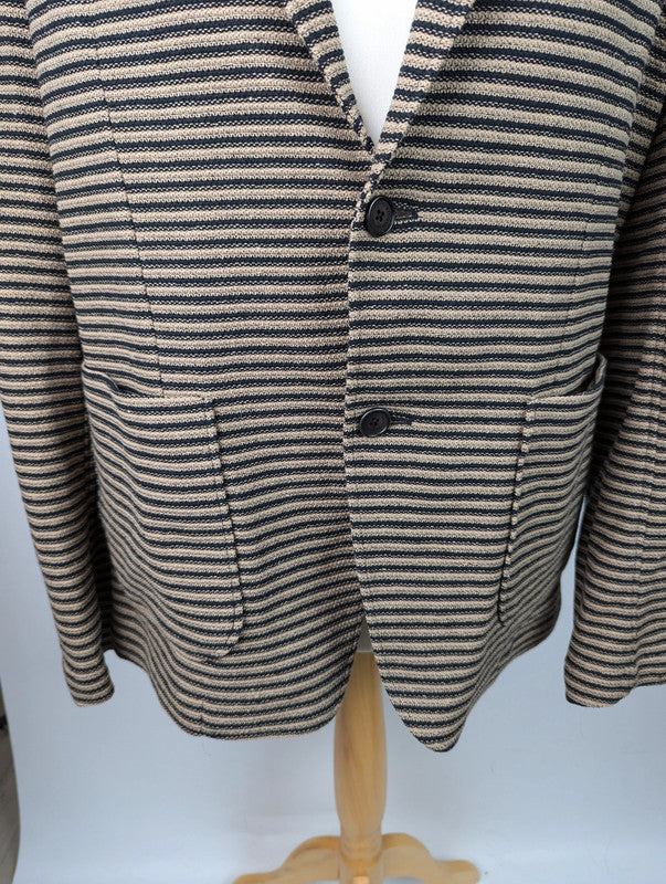 Tommy hilfiger stripe knit shacket blazer - Brown