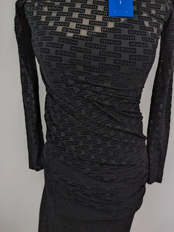 Hugo Nomy B Bodycon Dress Womens - Black