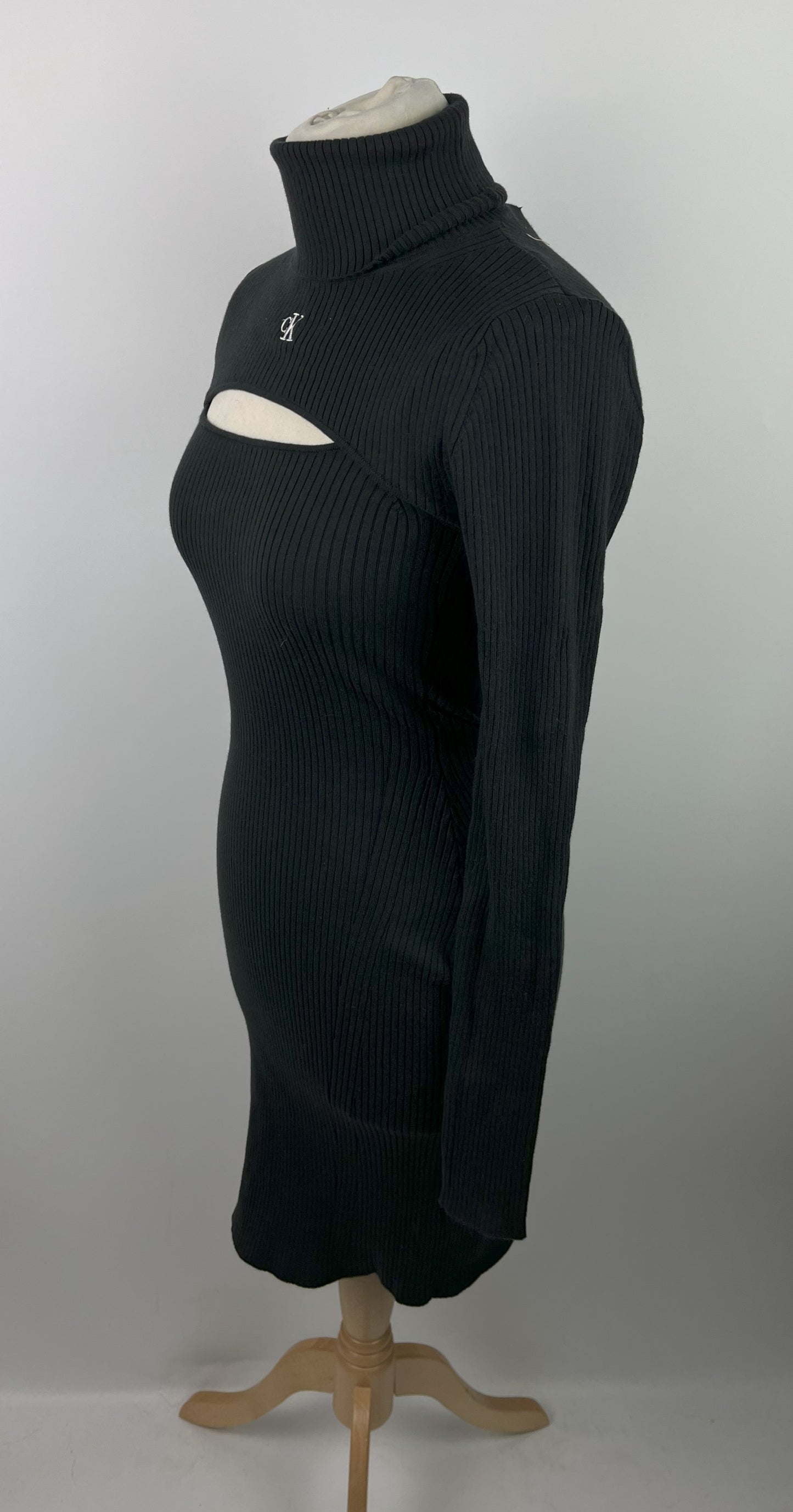Calvin Klein Jeans 2-in-1 Roll Neck Jumper Dress - Black