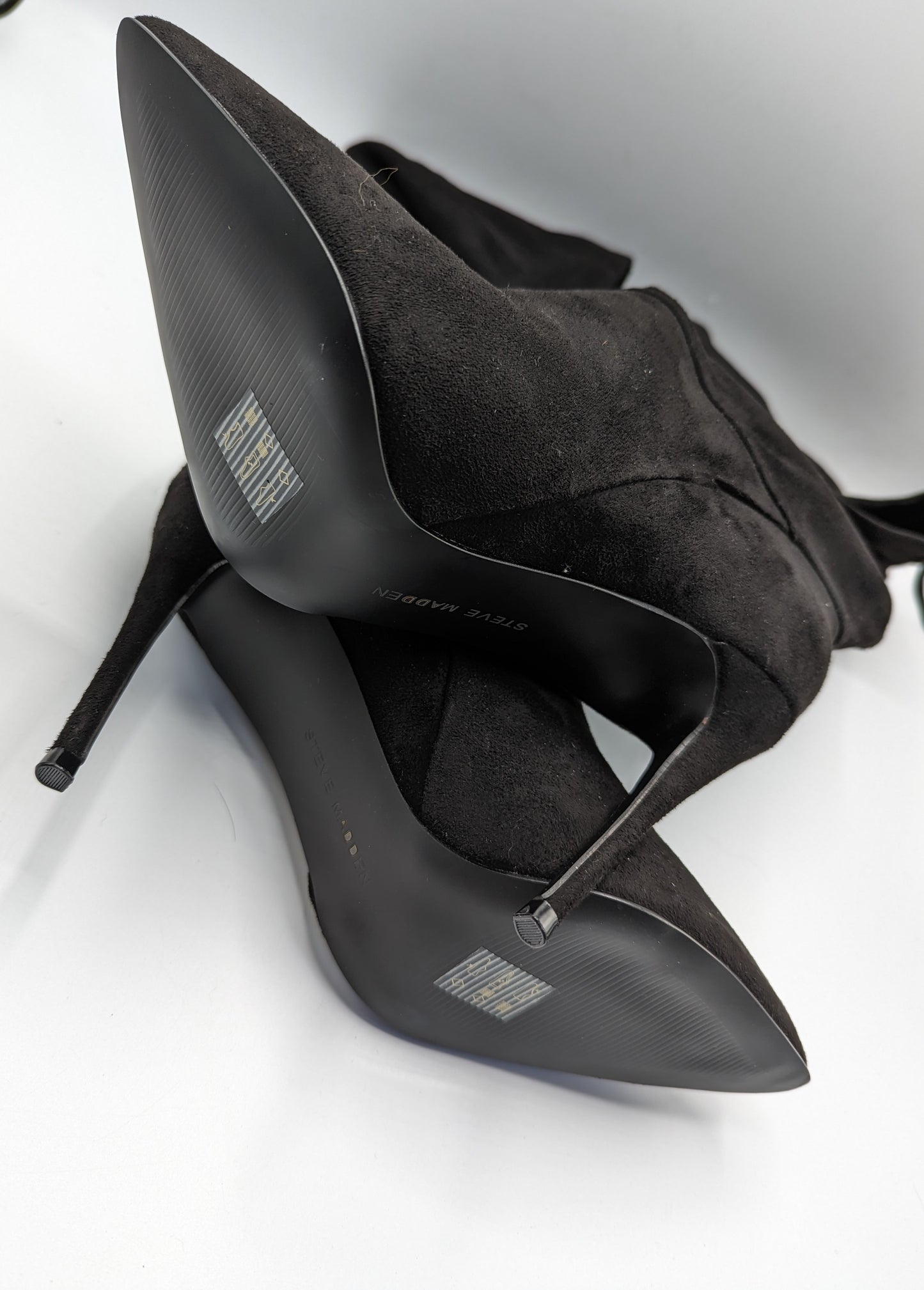 STEVE MADDEN Darian Knee - Over the Knee Heeled - Black