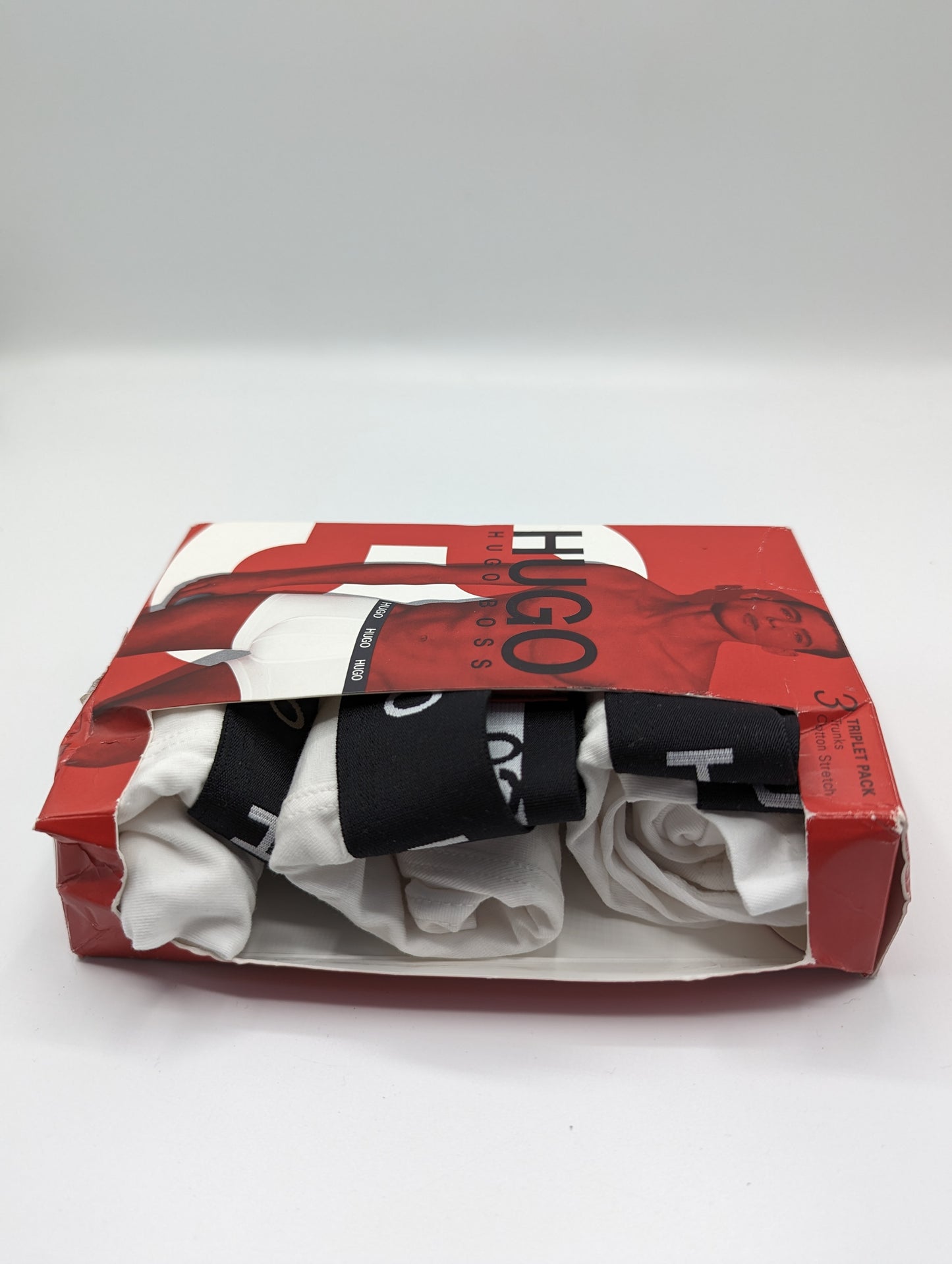 HUGO BOSS 3 Pack Boxer Shorts - White