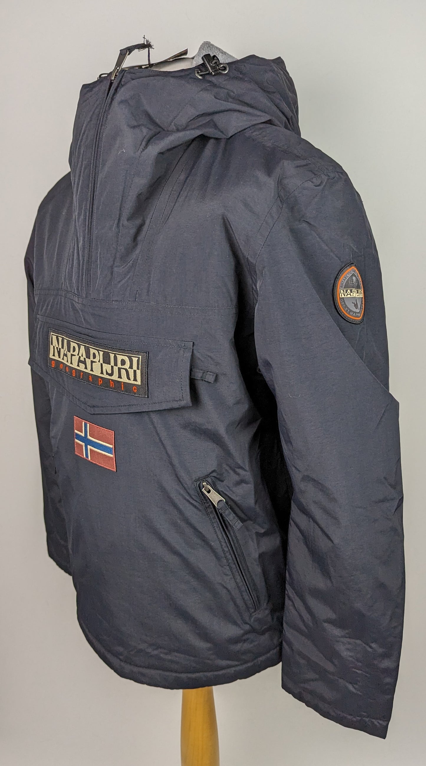NAPAPIJRI Mens Rainforest Winter Anorak Jacket - Navy Blue