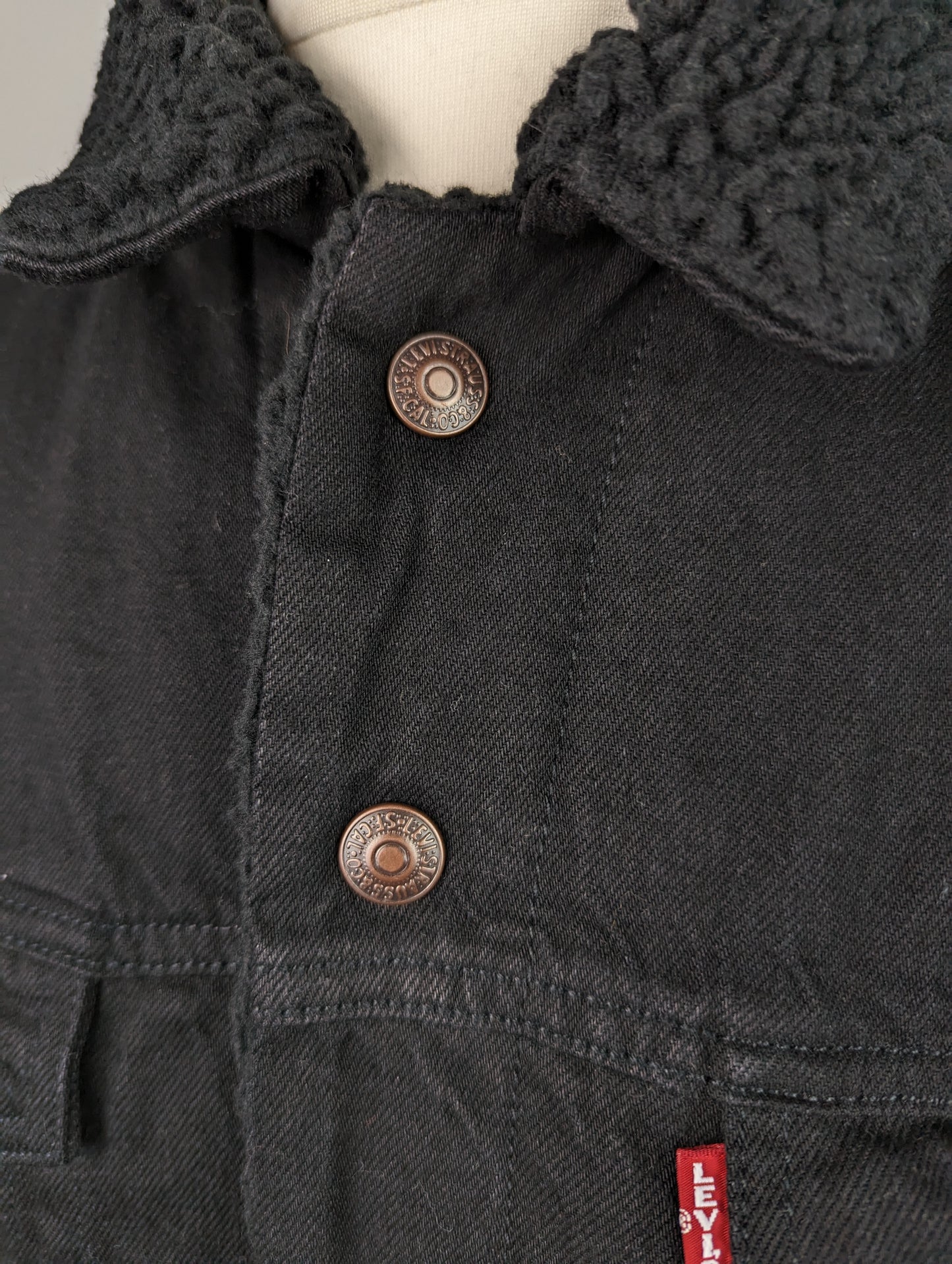 LEVIS Mens Type 3 Sherpa Jacket - Black
