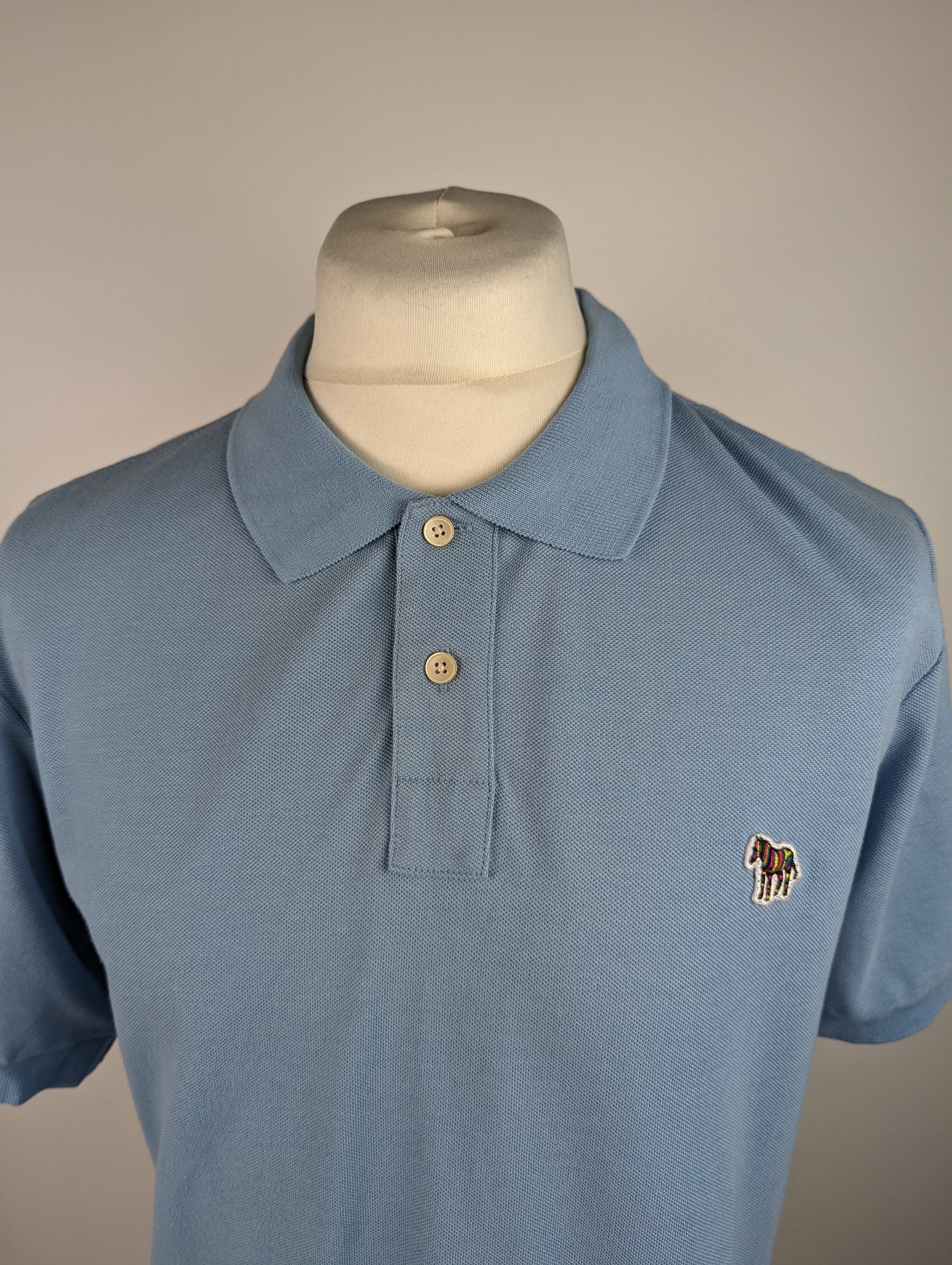 PS PAUL SMITH Mens Regular Polo Shirt - Blue 41E