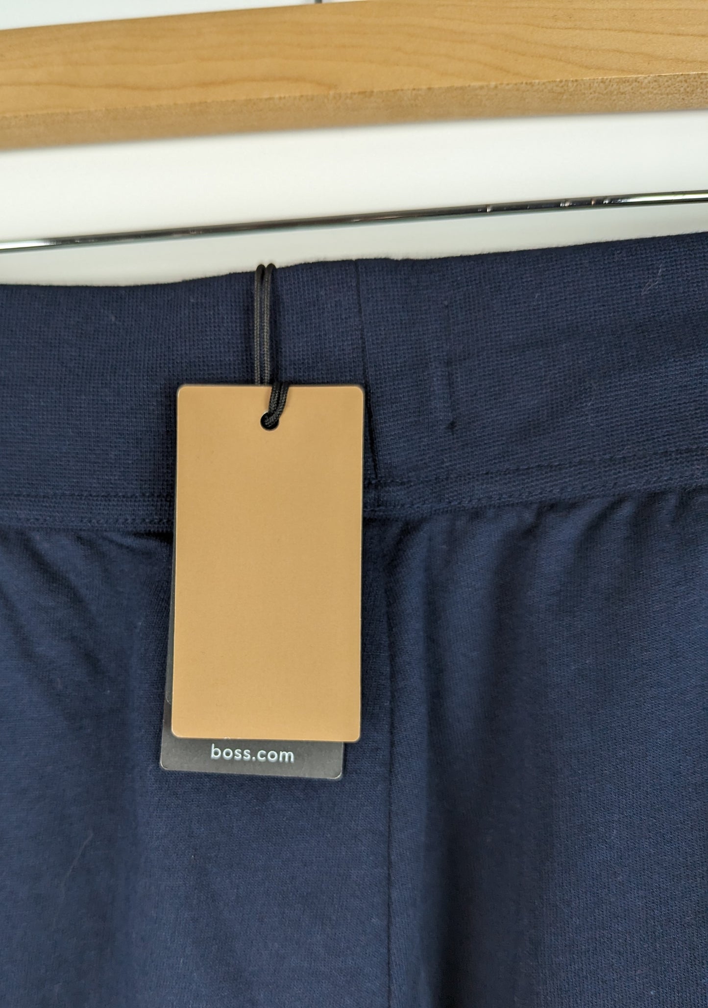 BOSS Mens Authentic Shorts - Navy Blue / Red