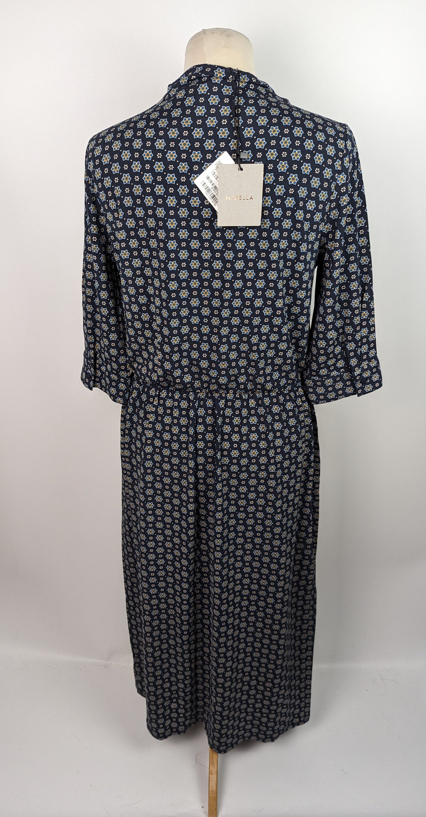 Marella Womens Franz Midi Dress - Blue