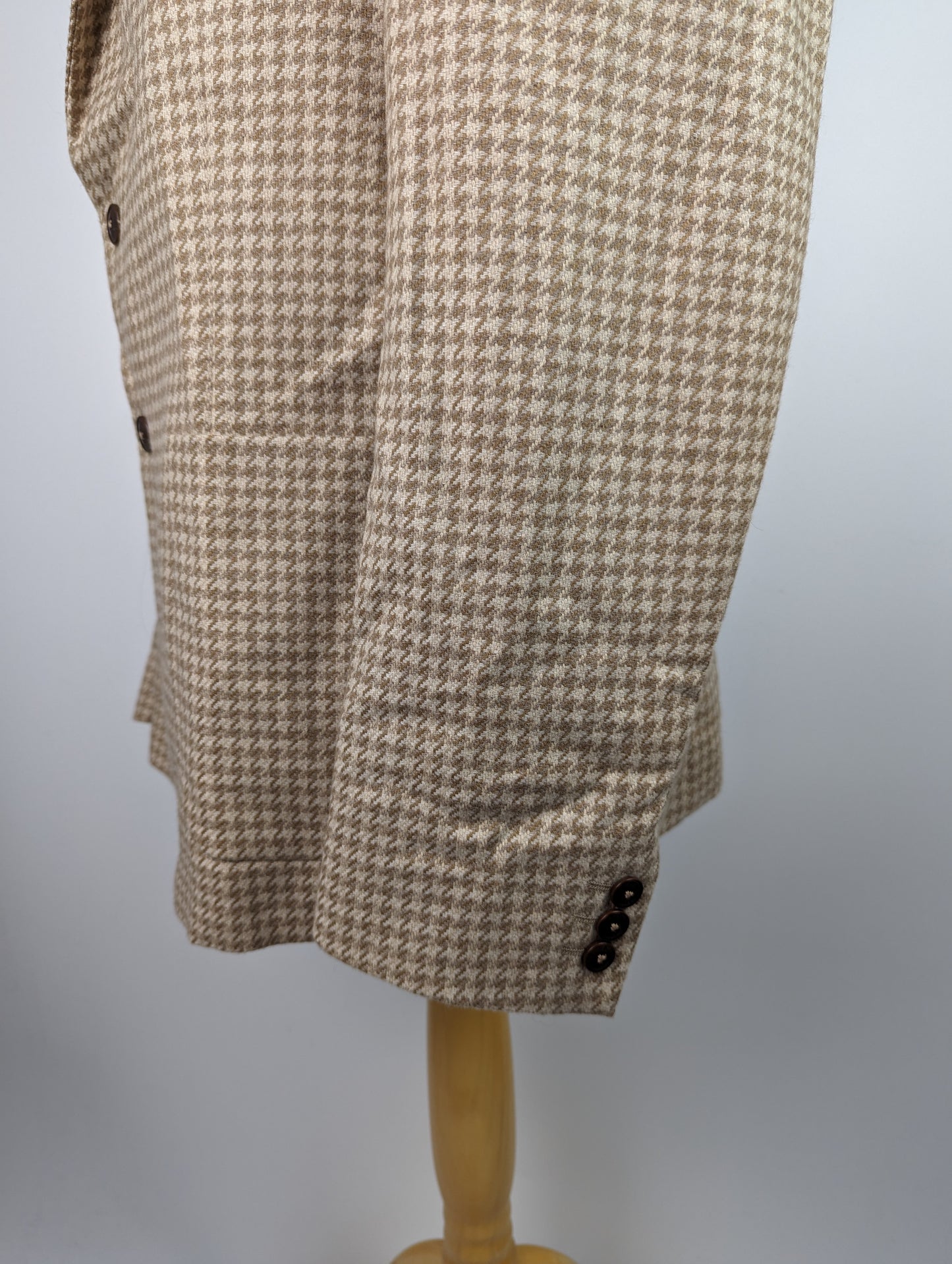 Ted Baker Mens Dogtooth Blazer - Tan Brown