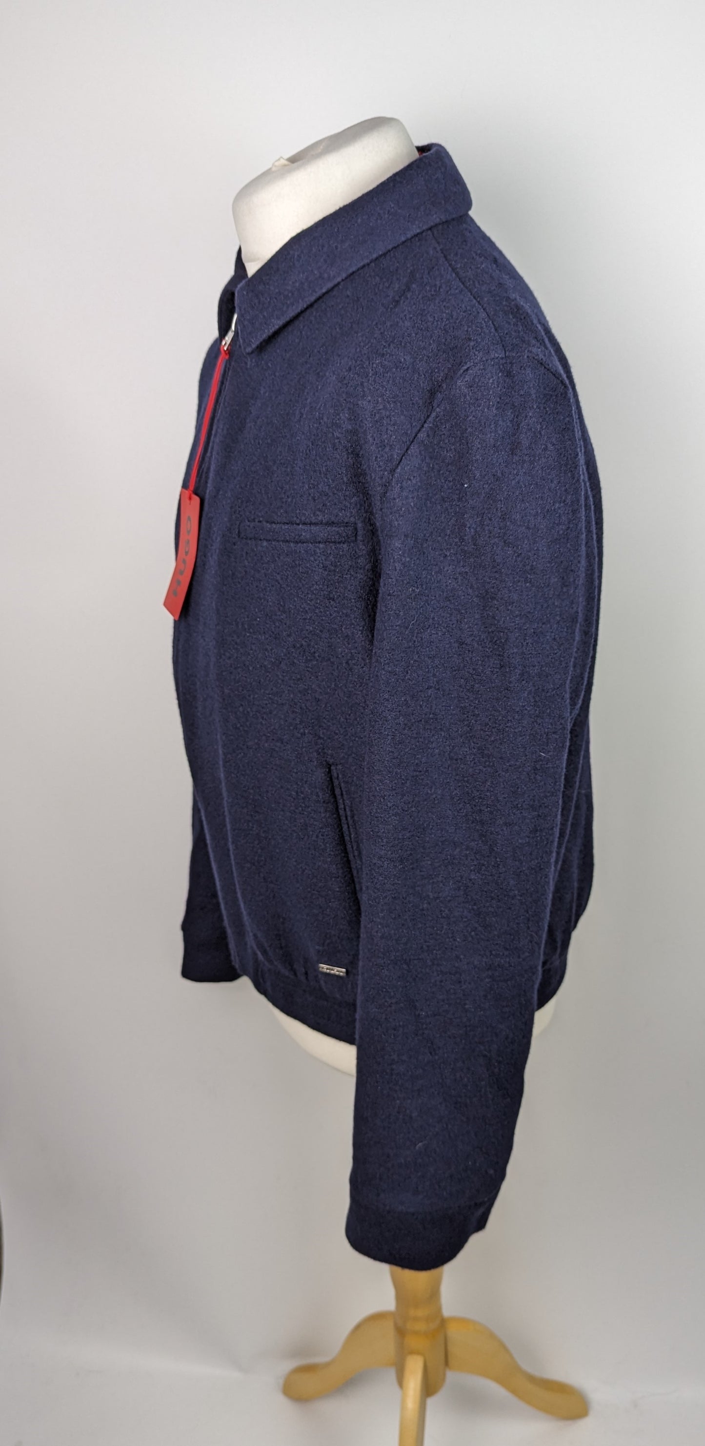 HUGO Mens Hellis 2241 Jacket - Navy Blue