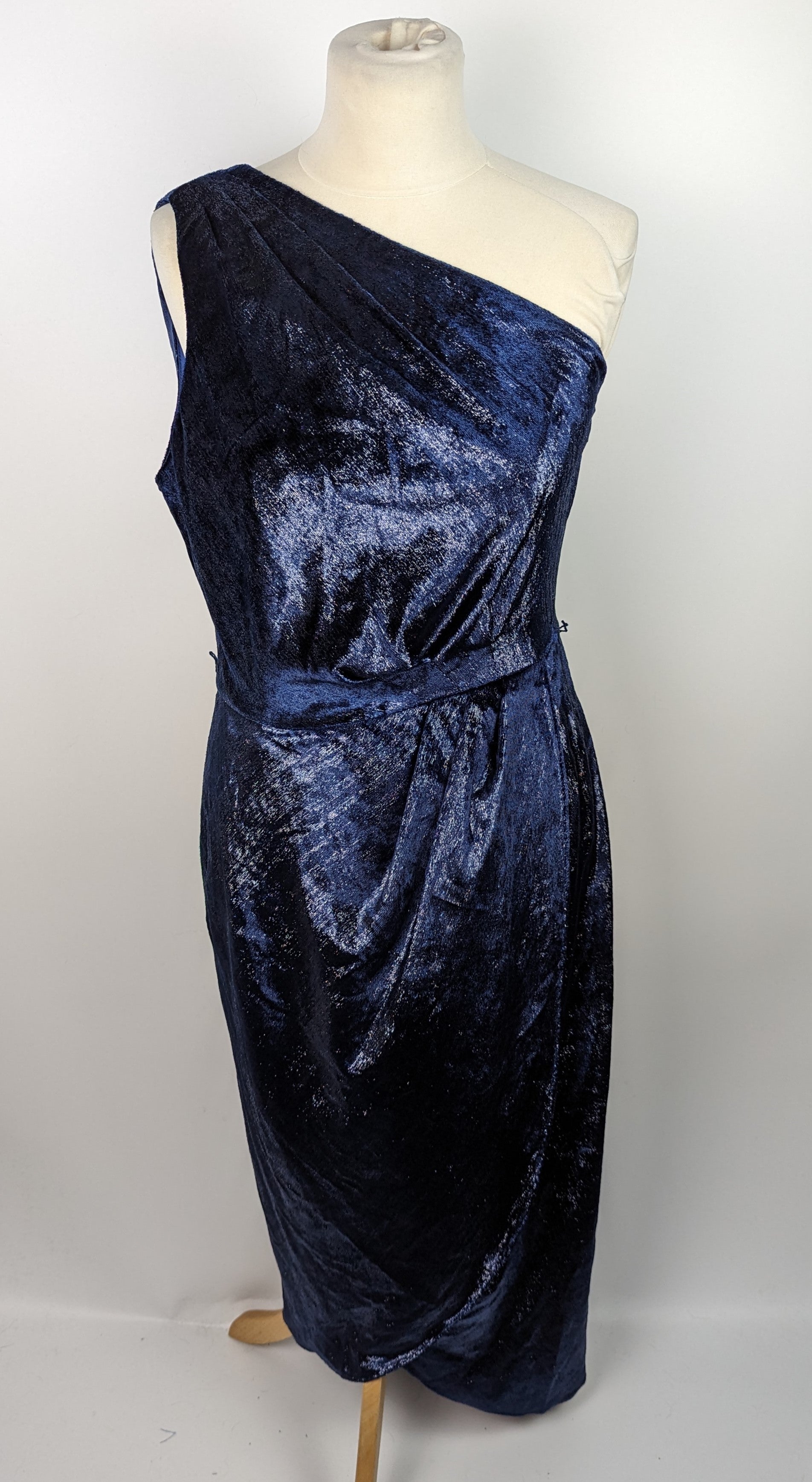 ted baker blue one shoulder dress Ted Baker London Navy Streena One Shoulder Dress 4