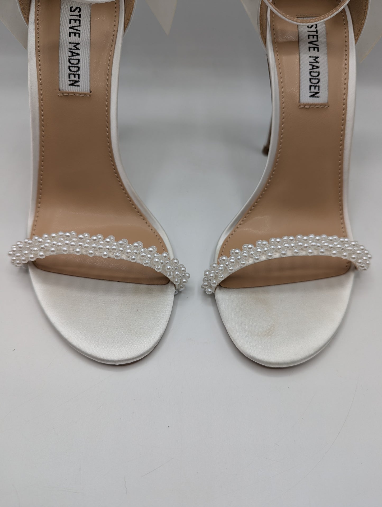 Steve Madden Bellarosa Stiletto Heels - White