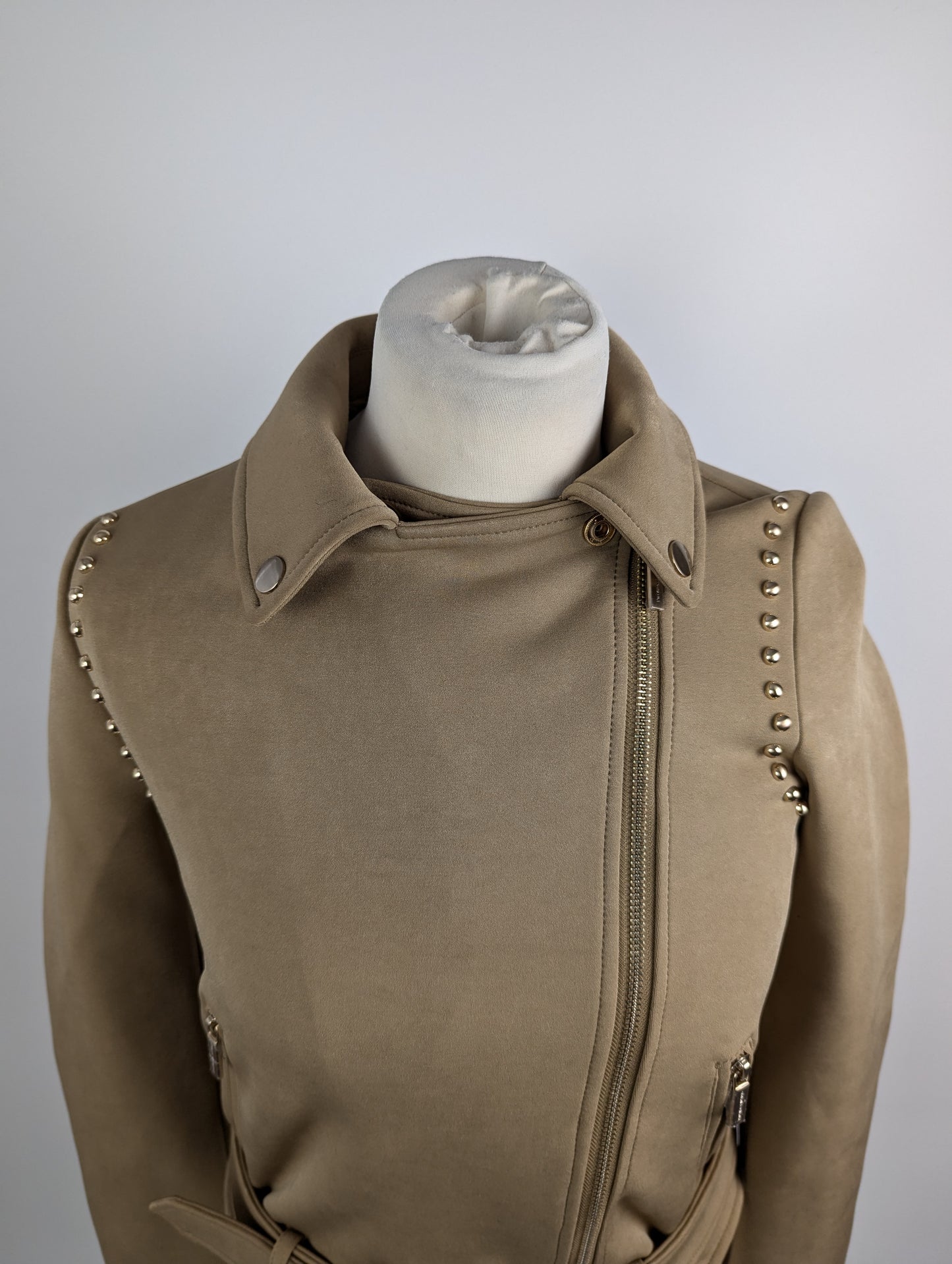 ARMANI EXCHANGE Womens Biker jacket - Beige
