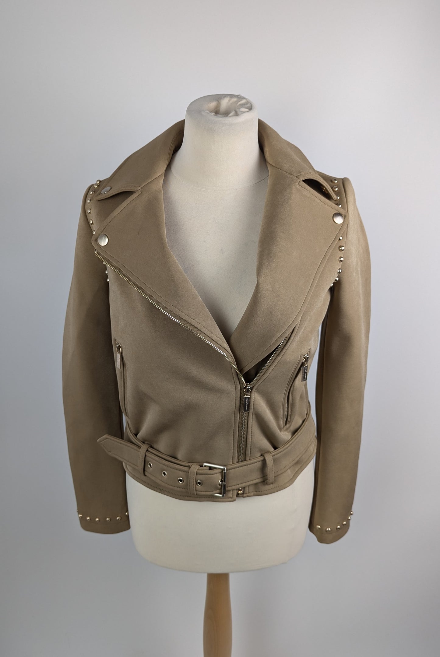 ARMANI EXCHANGE Womens Biker jacket - Beige