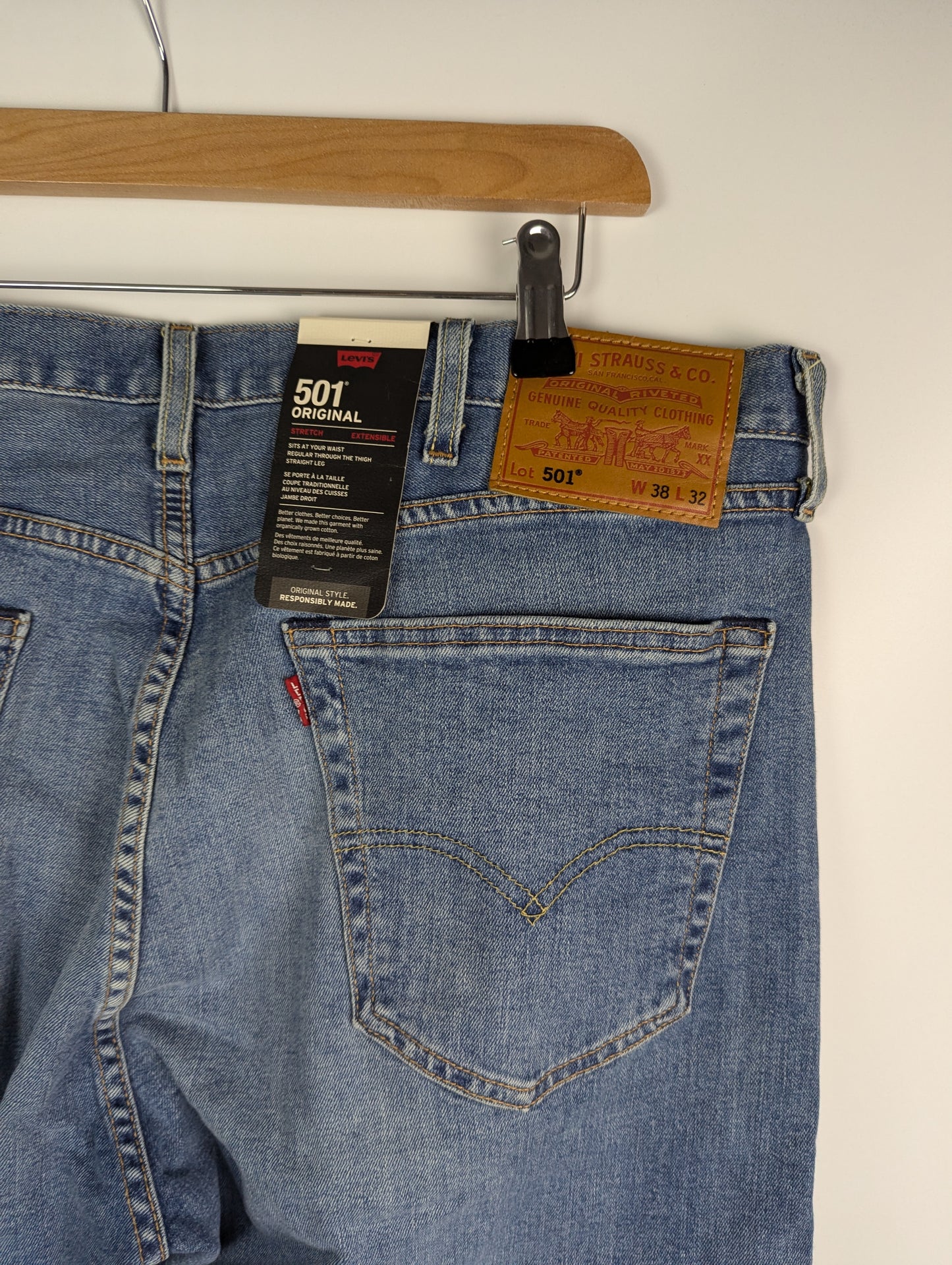 Levis 501® Mens Original Straight Jeans - Blue