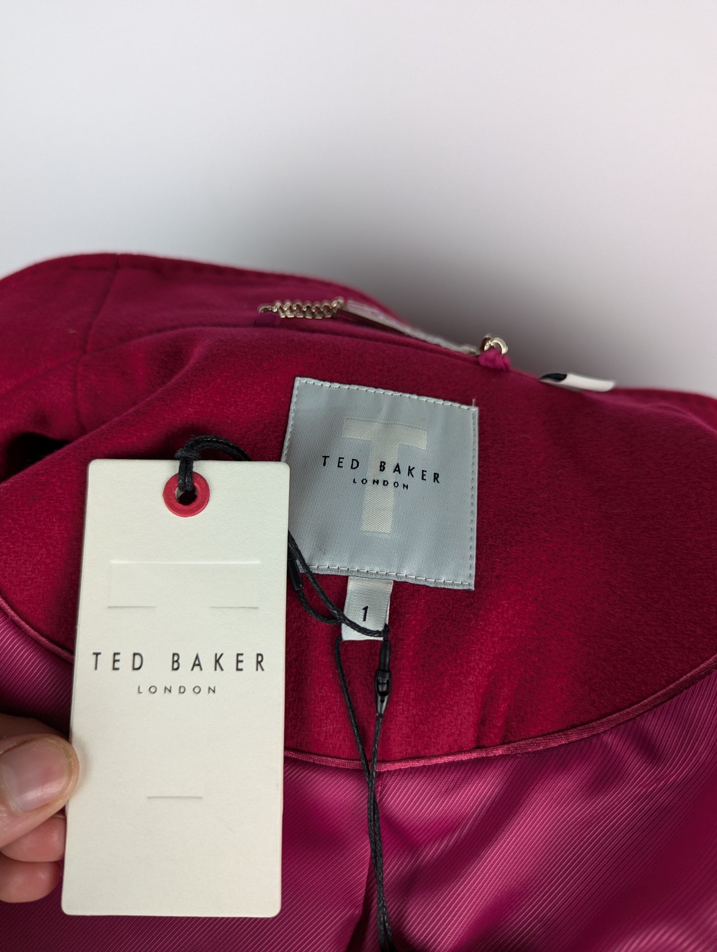 Ted Baker Sandra Wrap Coat Womens - In Deep Pink