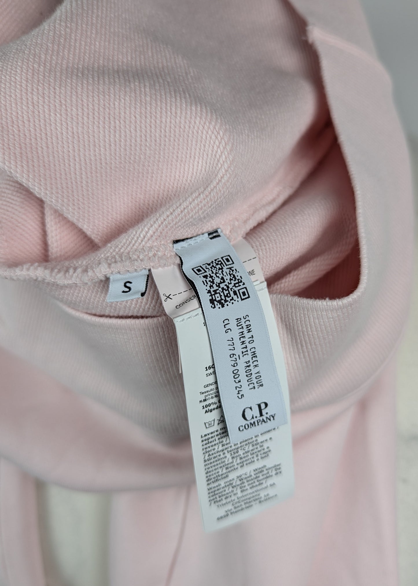 CP Company Mens Resist Dyed Sweatshirts Crew Neck - Heavenly Pink