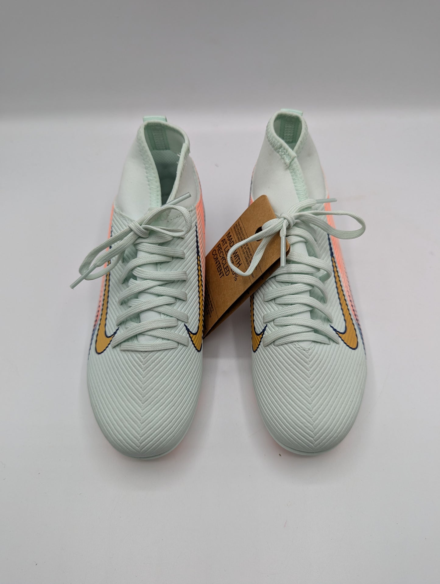 Nike Mercurial Superfly 10 Club Junior Firm Ground Football Boots - Green/White