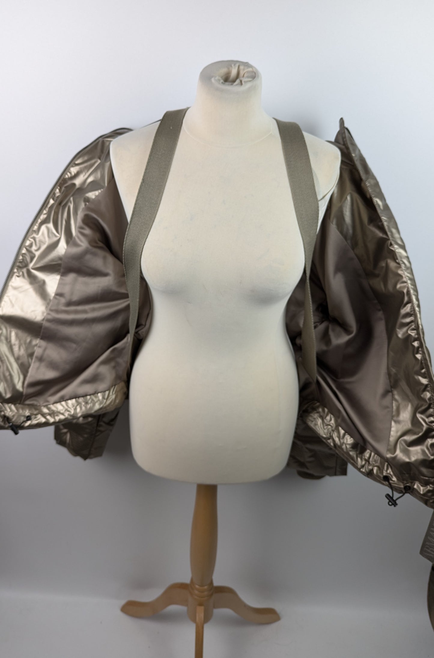 Emporio Armani Debossed Padded Down jacket - Gold