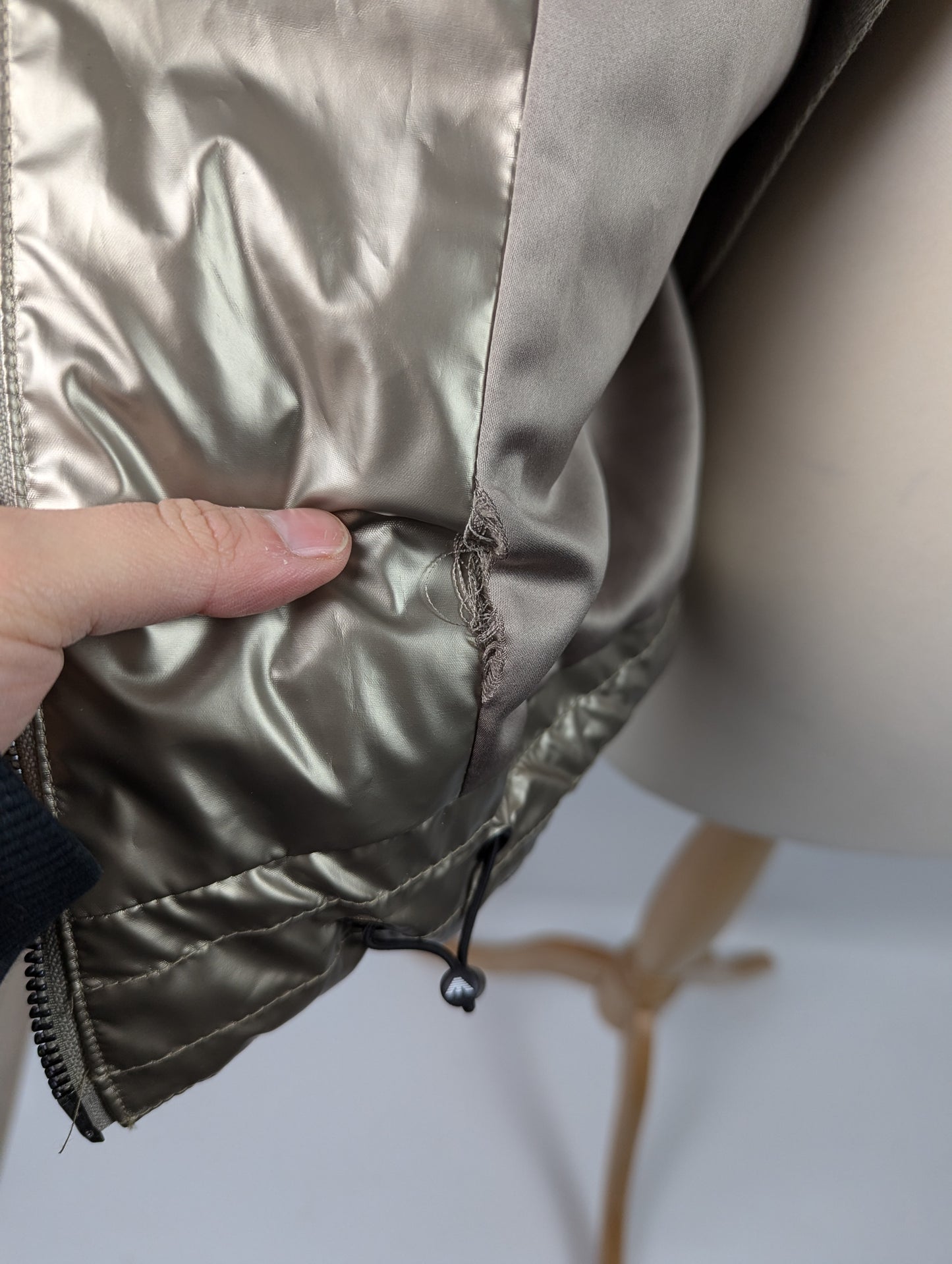 Emporio Armani Debossed Padded Down jacket - Gold