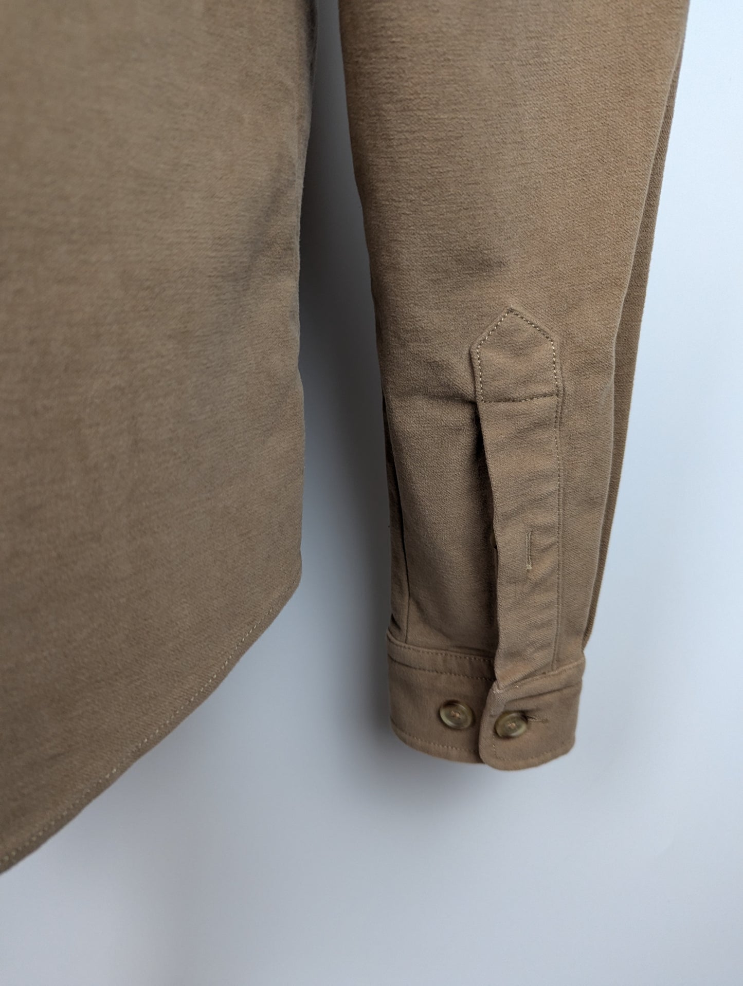 BOSS Mens Owen Casual Overshirt - Brown / Beige