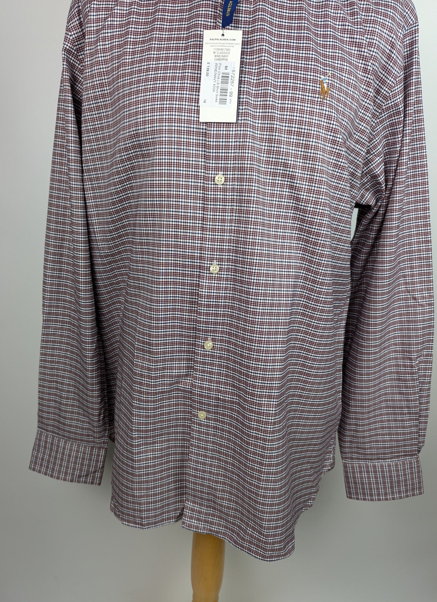 Polo Ralph Lauren Check Pony Shirt - Red / Navy