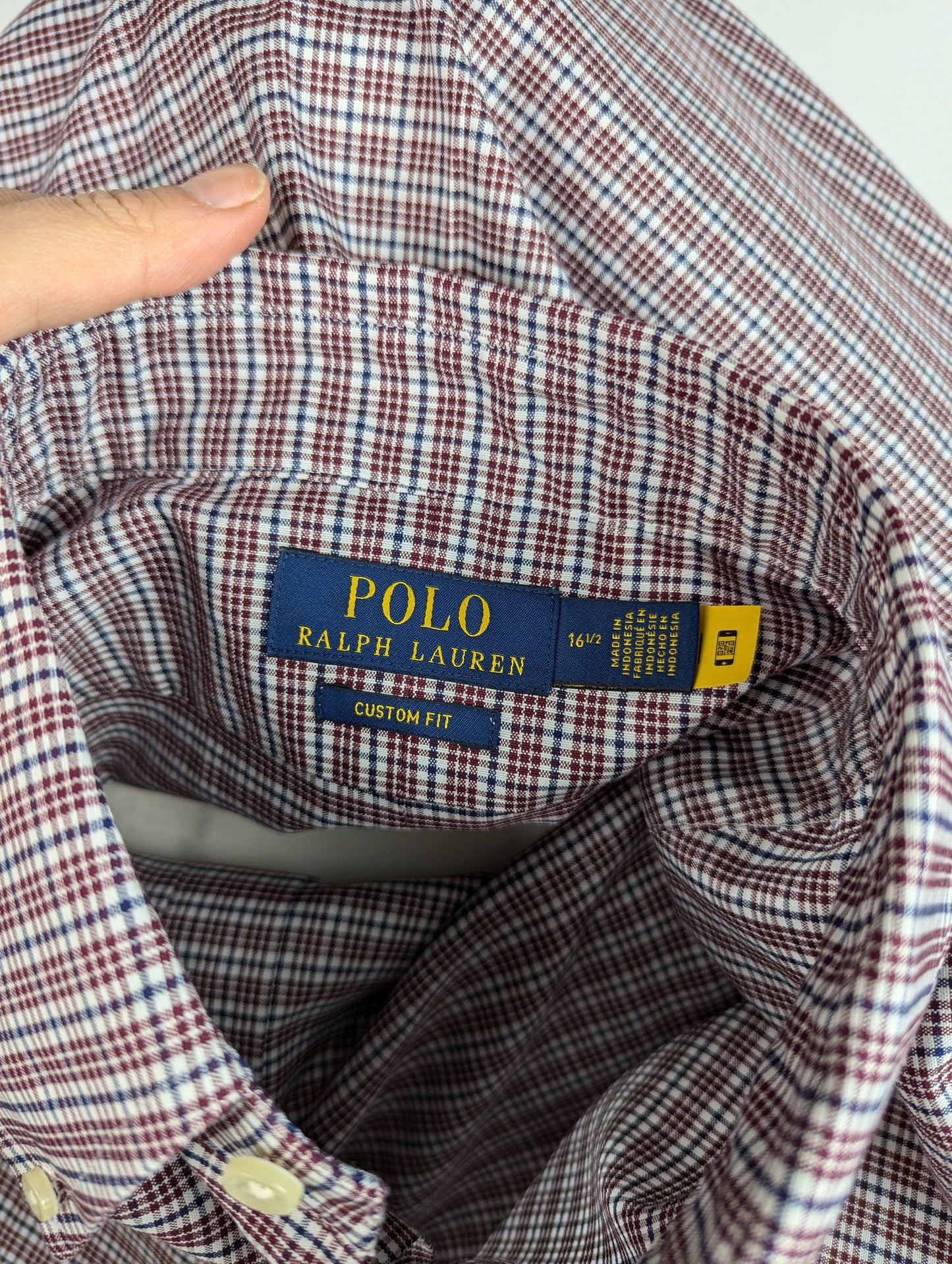 Polo Ralph Lauren Check Pony Shirt - Red / Navy
