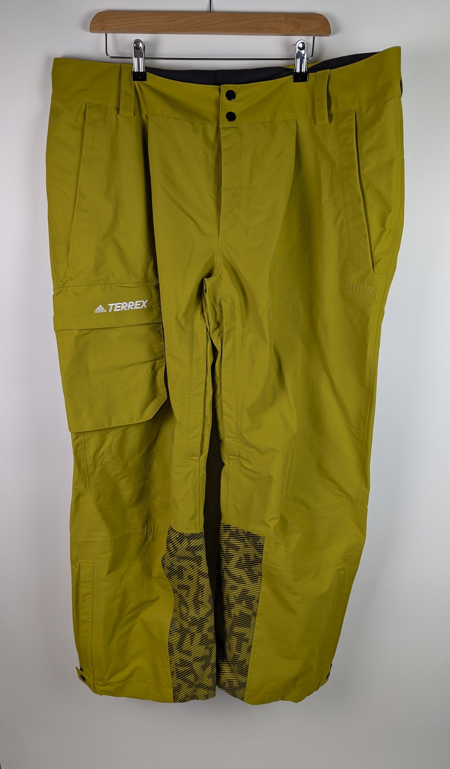 Adidas Terrex 3-Layer Post-Consumer Nylon Snow Trousers- Green