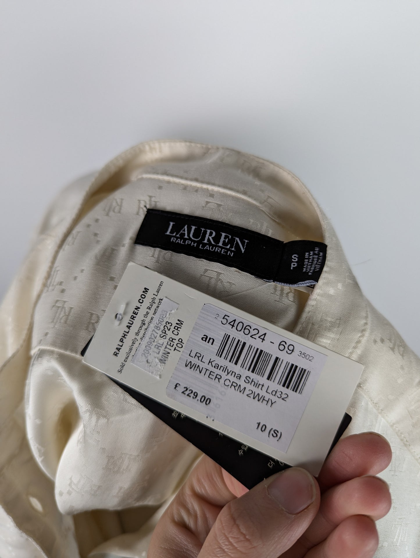 Lauren Ralph Lauren Womens Karilyna Shirt - Cream