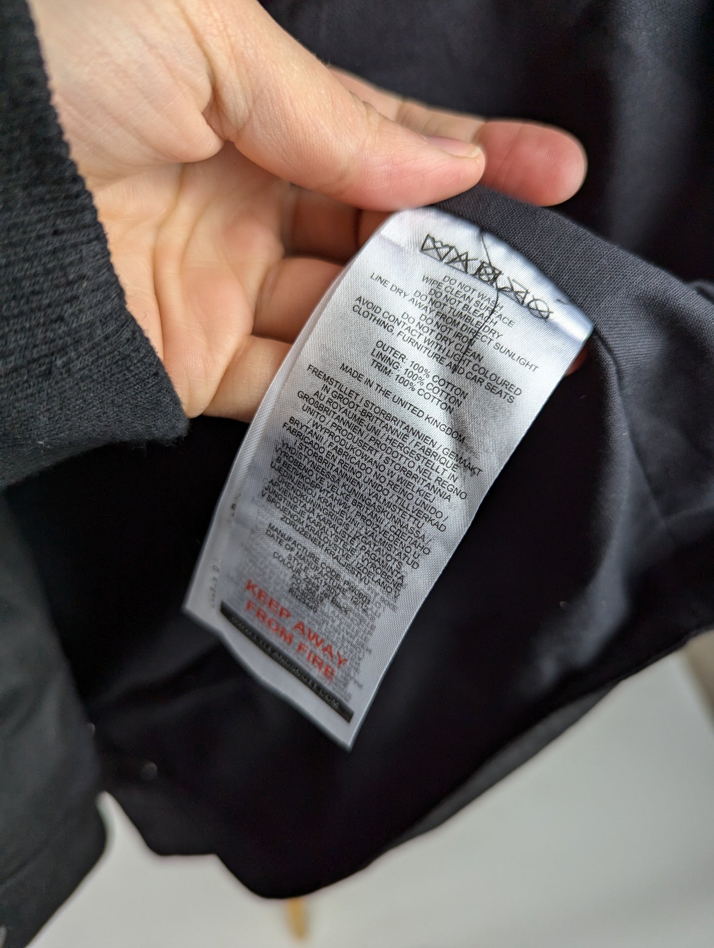 Lyle and Scott Hooded Waxed Jacket - Jet Black