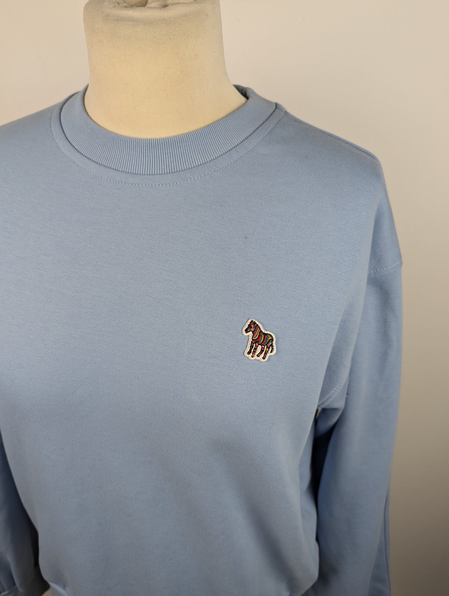 Paul Smith Women's Zebra Logo Cotton Sweatshirt - Blue