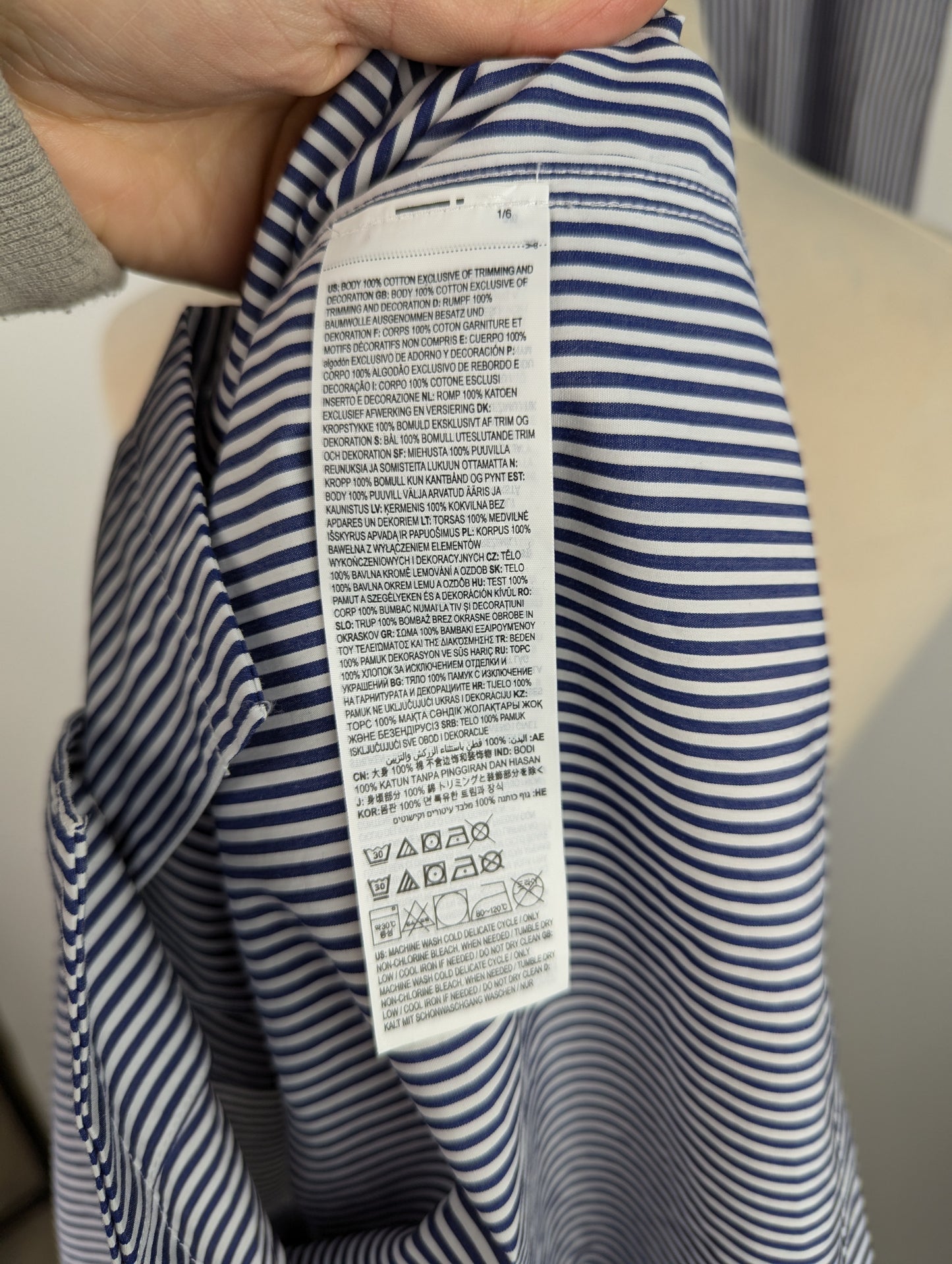 POLO RALPH LAUREN Long Sleeve Poplin Pyjama Set - Blue
