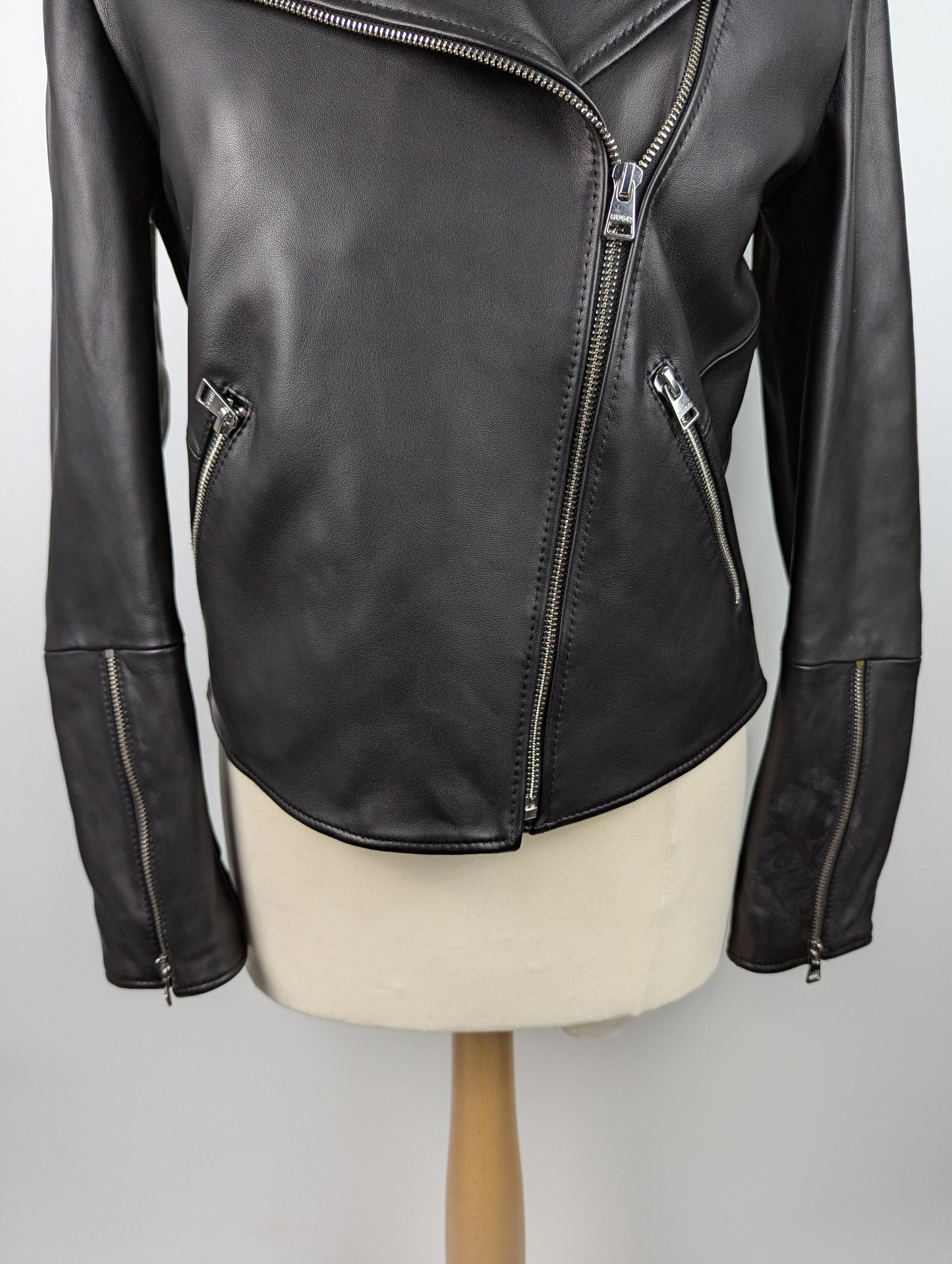 Hugo Lujana Womens Leather Jacket - Black