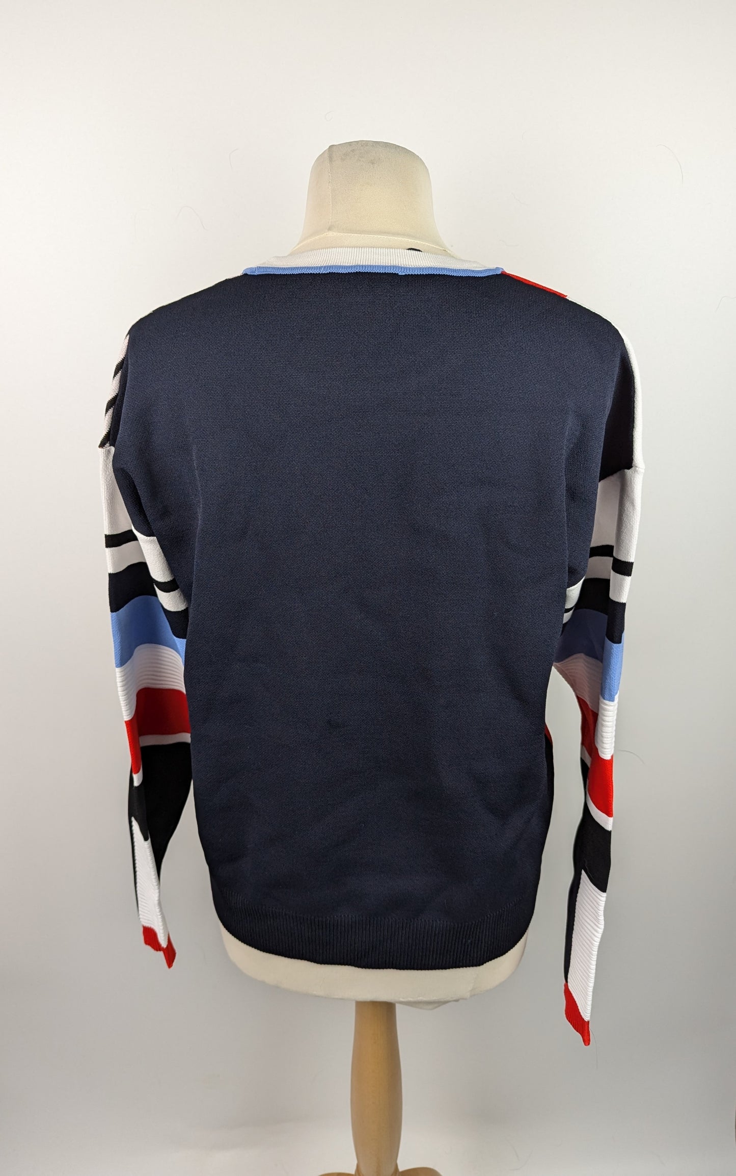 Tommy Hilfiger Womens Pilaux Stripe Jumper - Navy / White