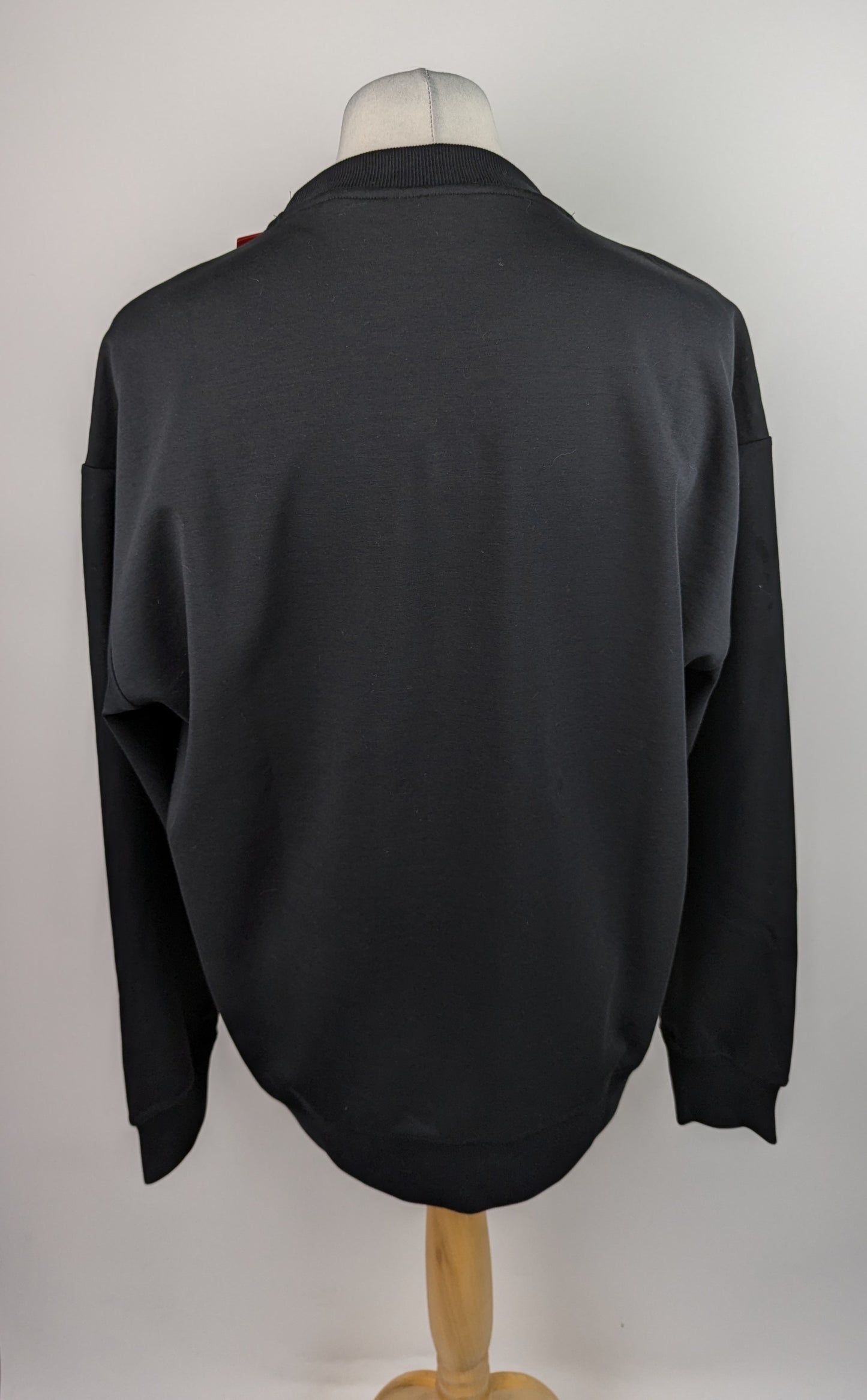 HUGO Mens Dettil Logo Crew Jumper - Black
