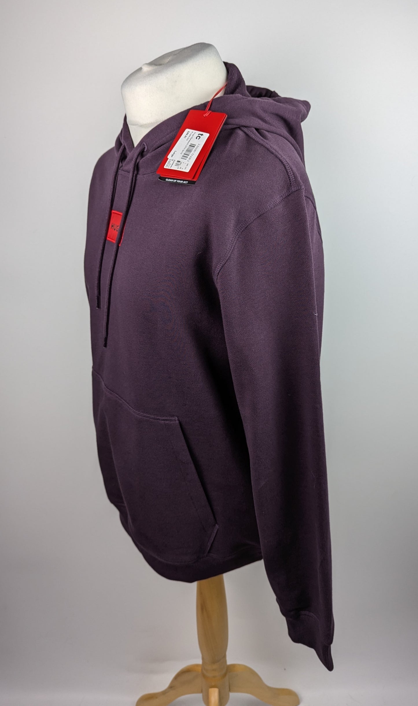 HUGO Mens Daratschi OTH Hoodie - Purple