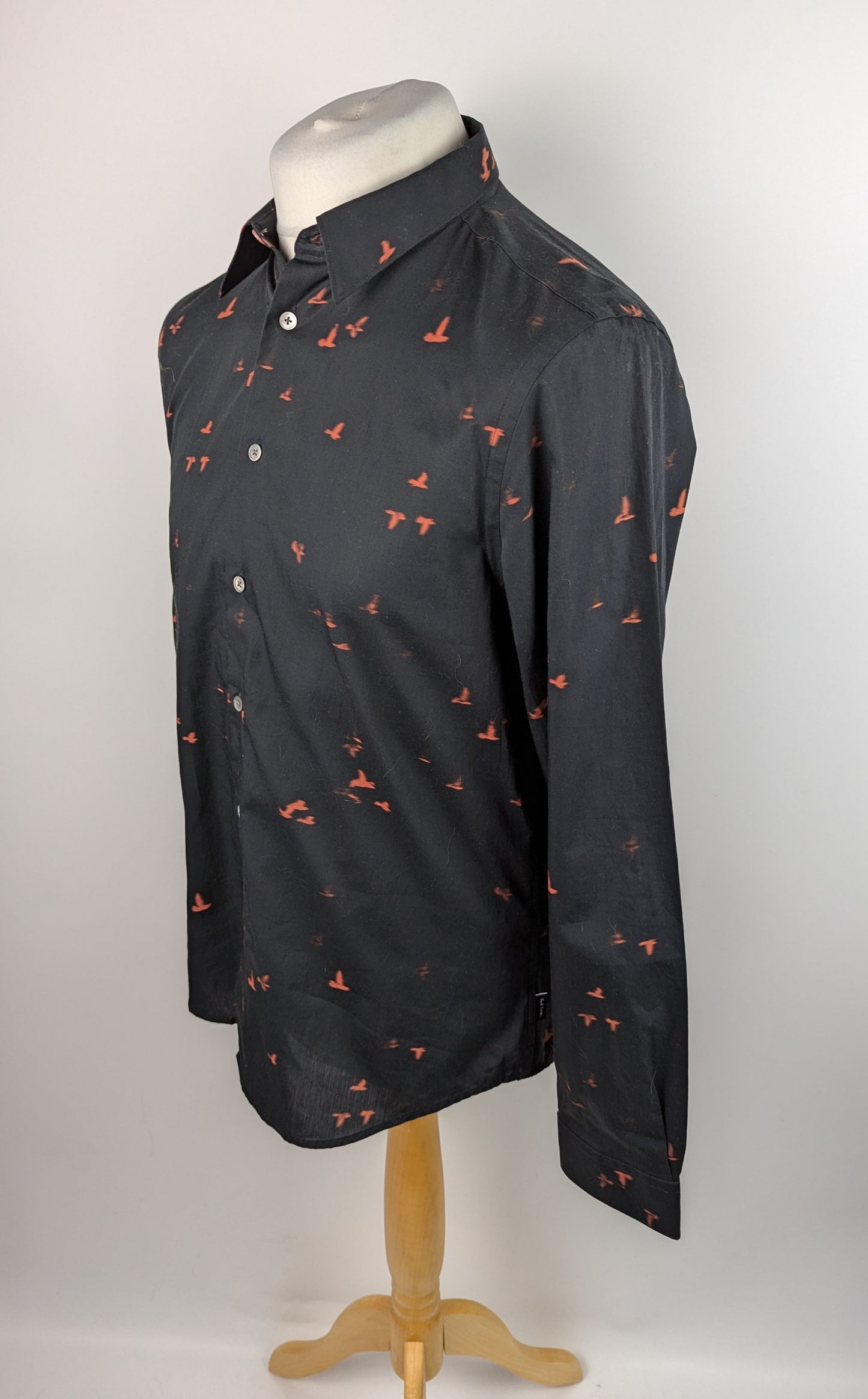 Paul Smith PS Shadow birds shirt - Black