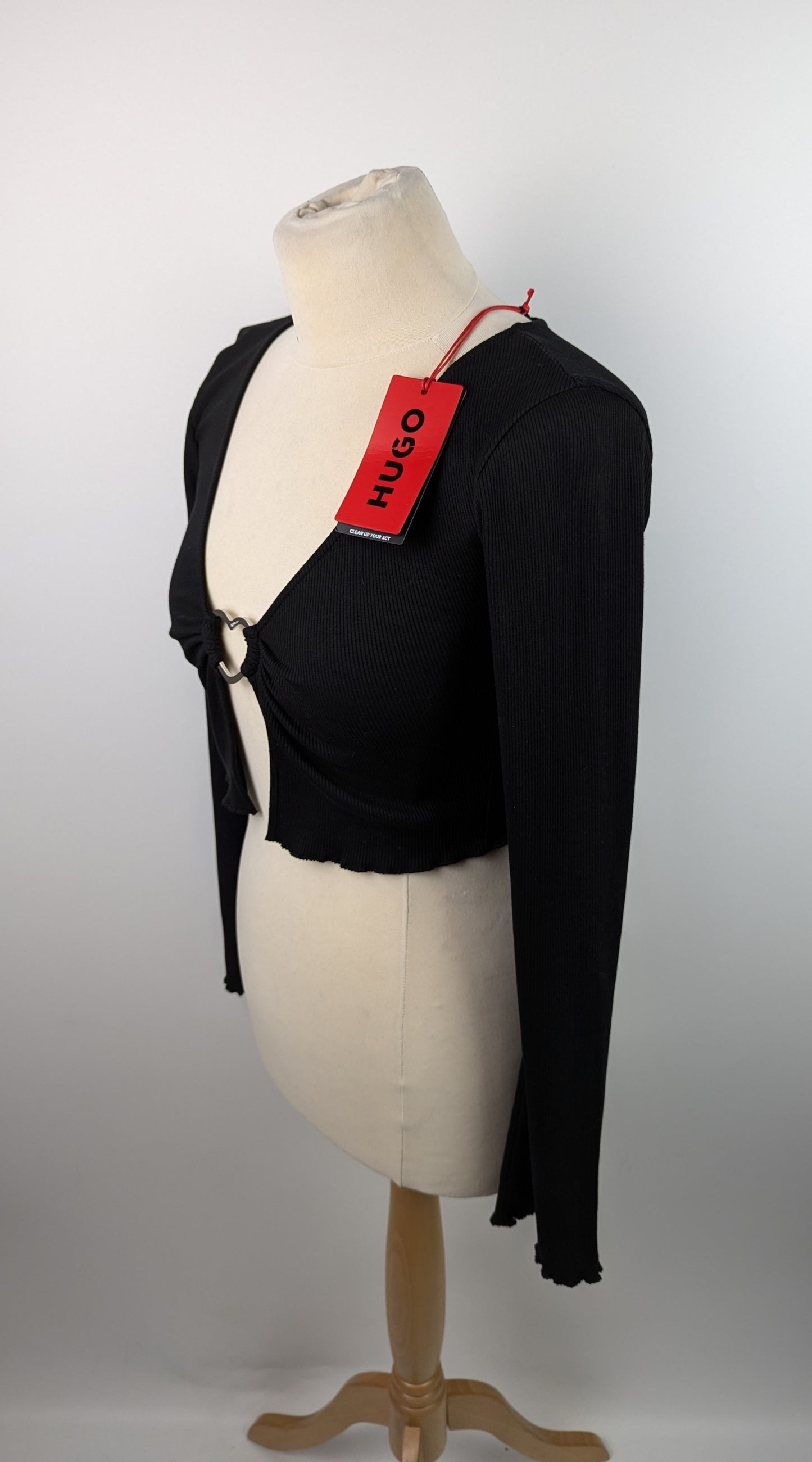 Hugo Dortensie Womens crop top - Black