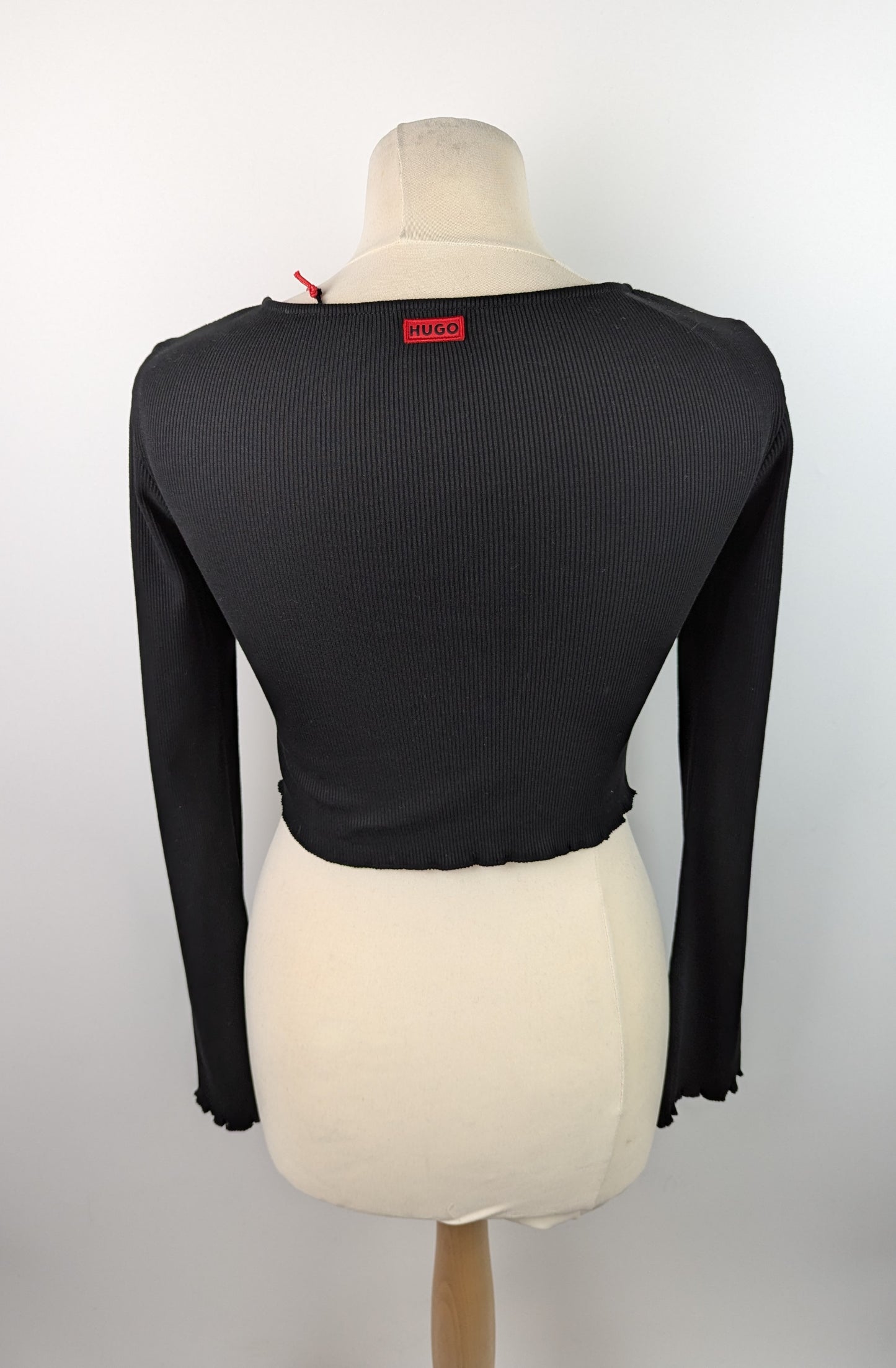 Hugo Dortensie Womens crop top - Black