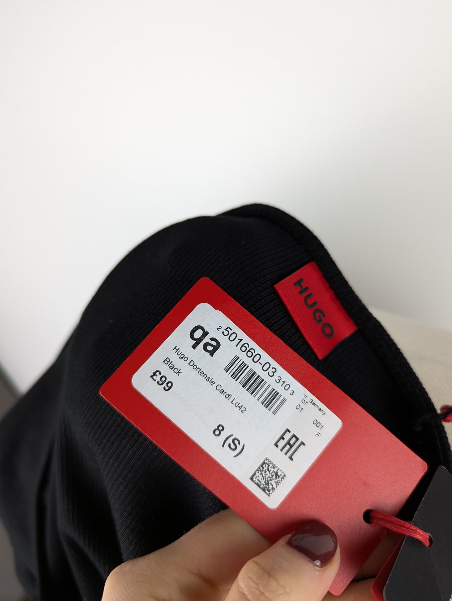 Hugo Dortensie Womens crop top - Black