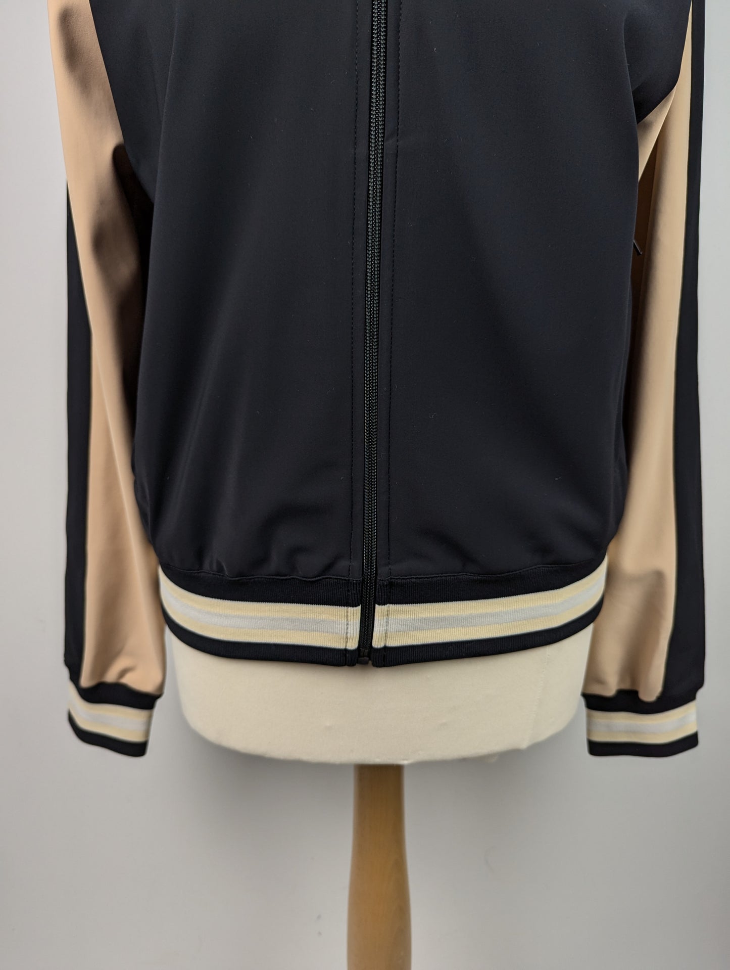 PALM ANGELS Track Bomber Jacket - Black / Nude