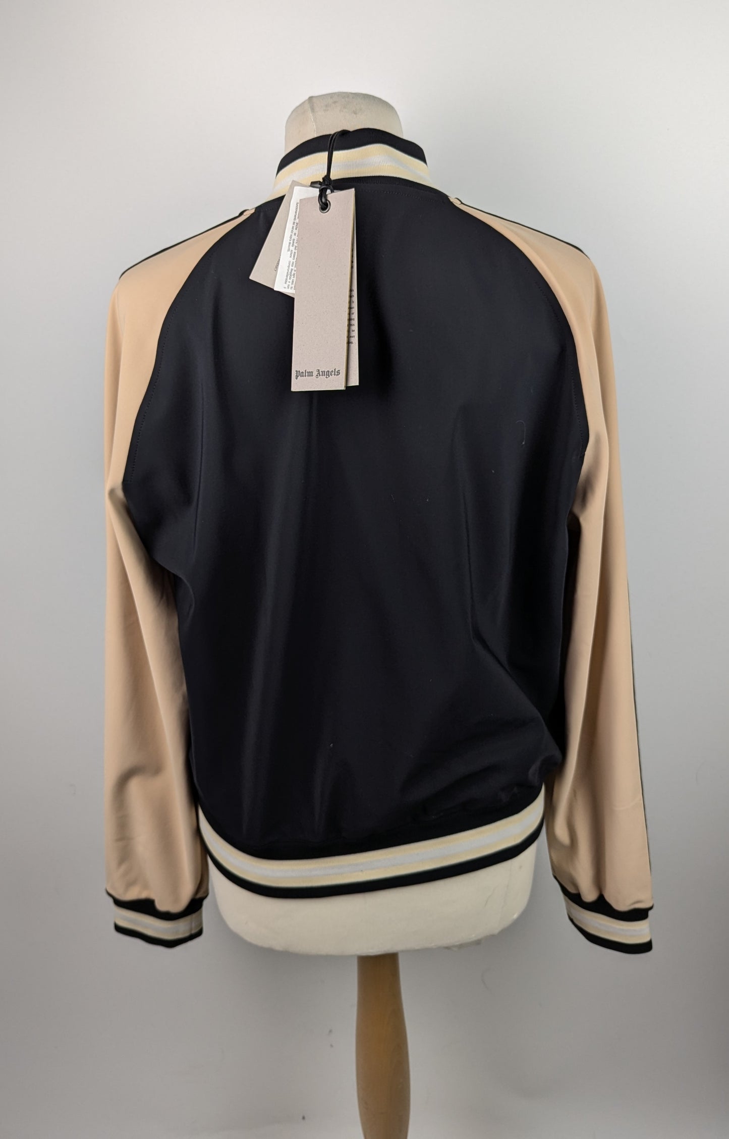 PALM ANGELS Track Bomber Jacket - Black / Nude