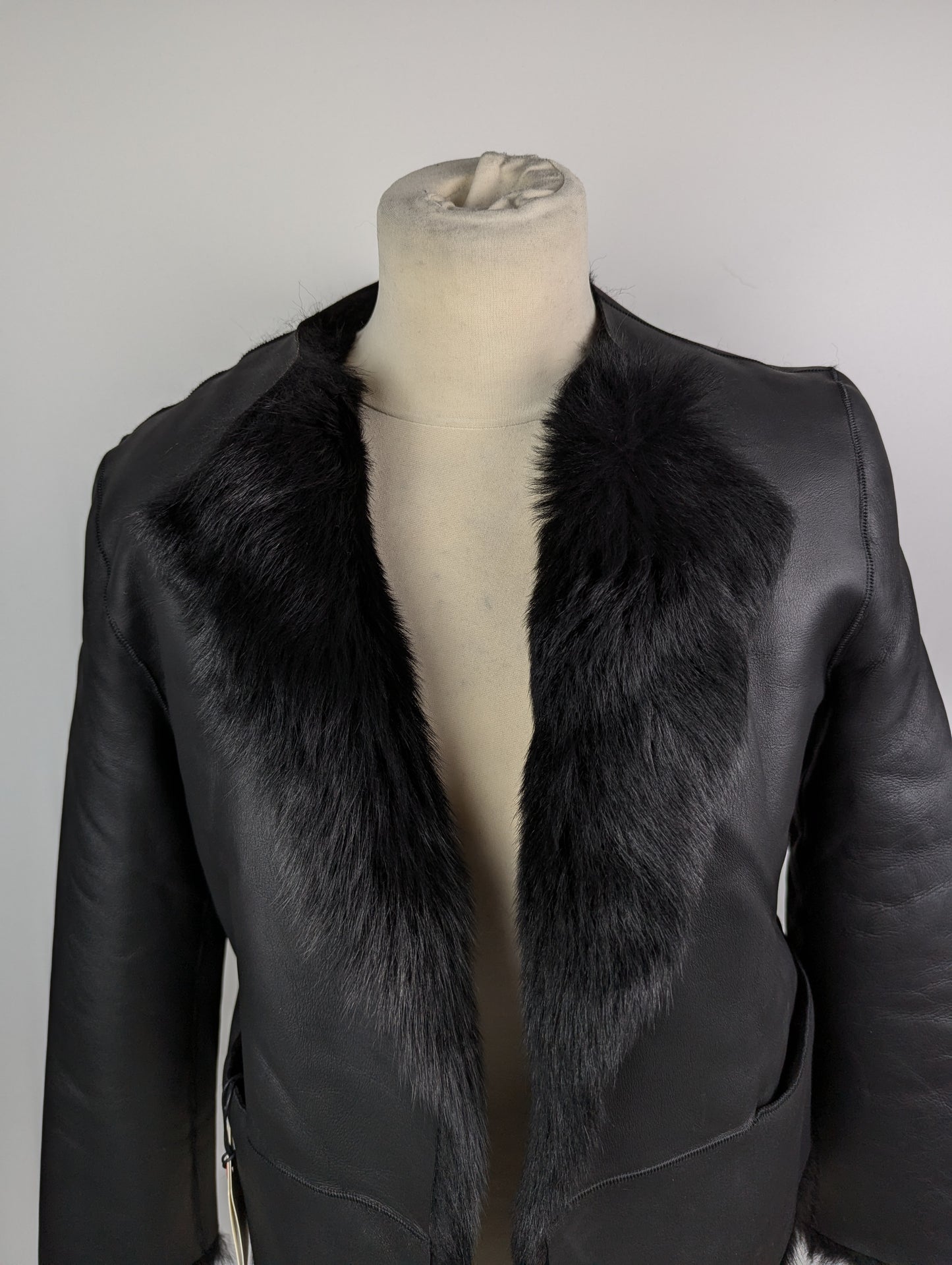 Ted Baker Laevi Reversible Shearling Jacket - Black