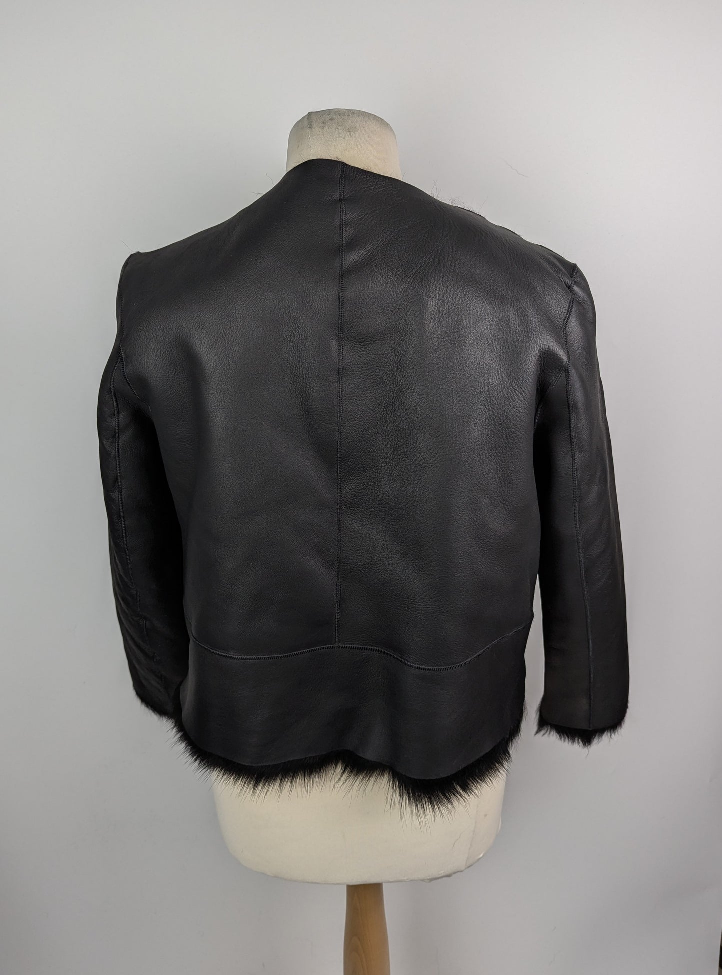 Ted Baker Laevi Reversible Shearling Jacket - Black