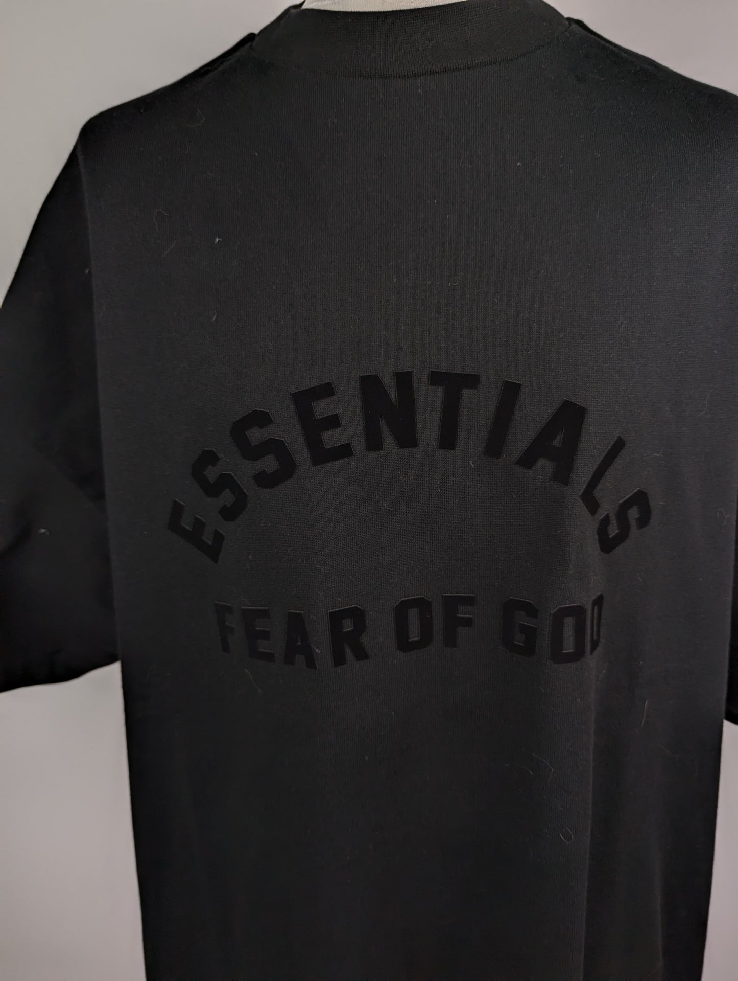 ESSENTIALS Mens Short Sleeve Tee - Black