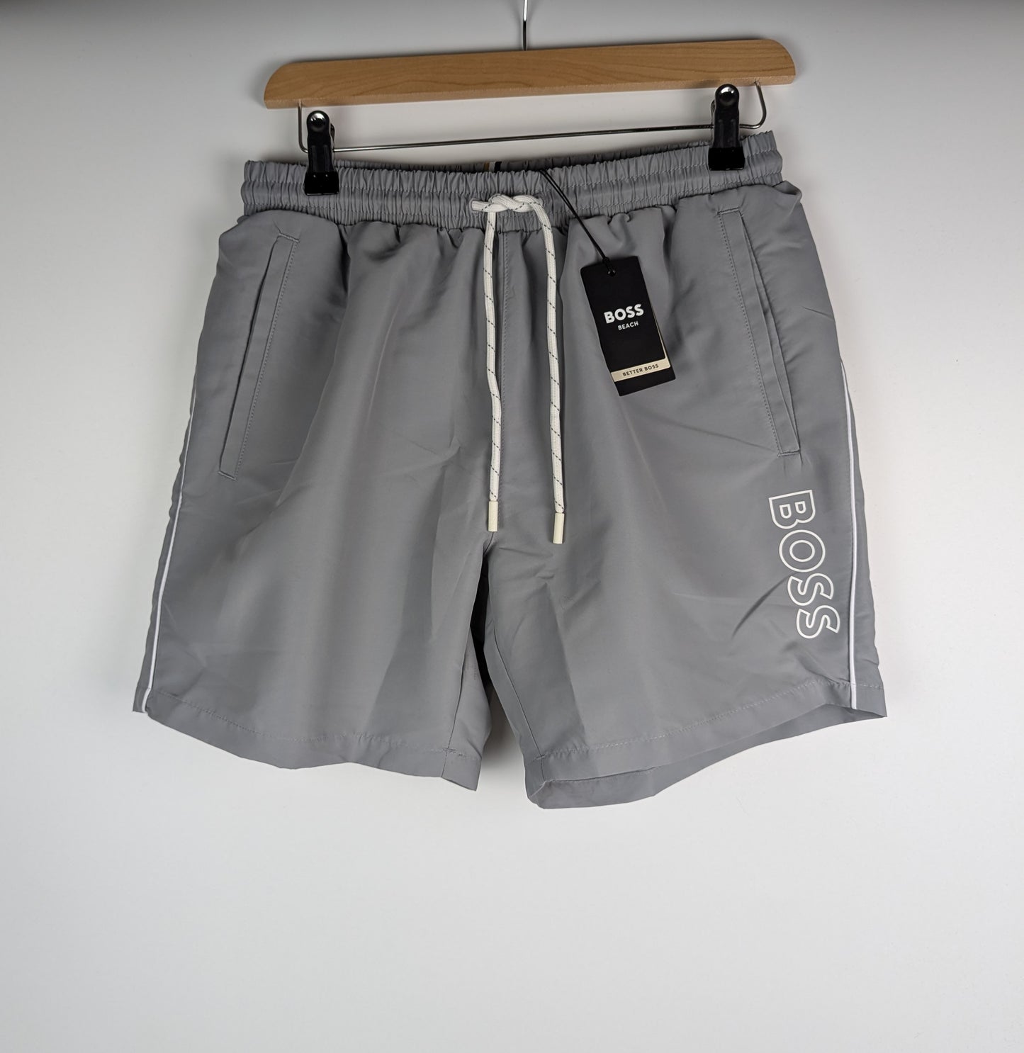 BOSS Men's Sormfish Swim Shorts - Grey
