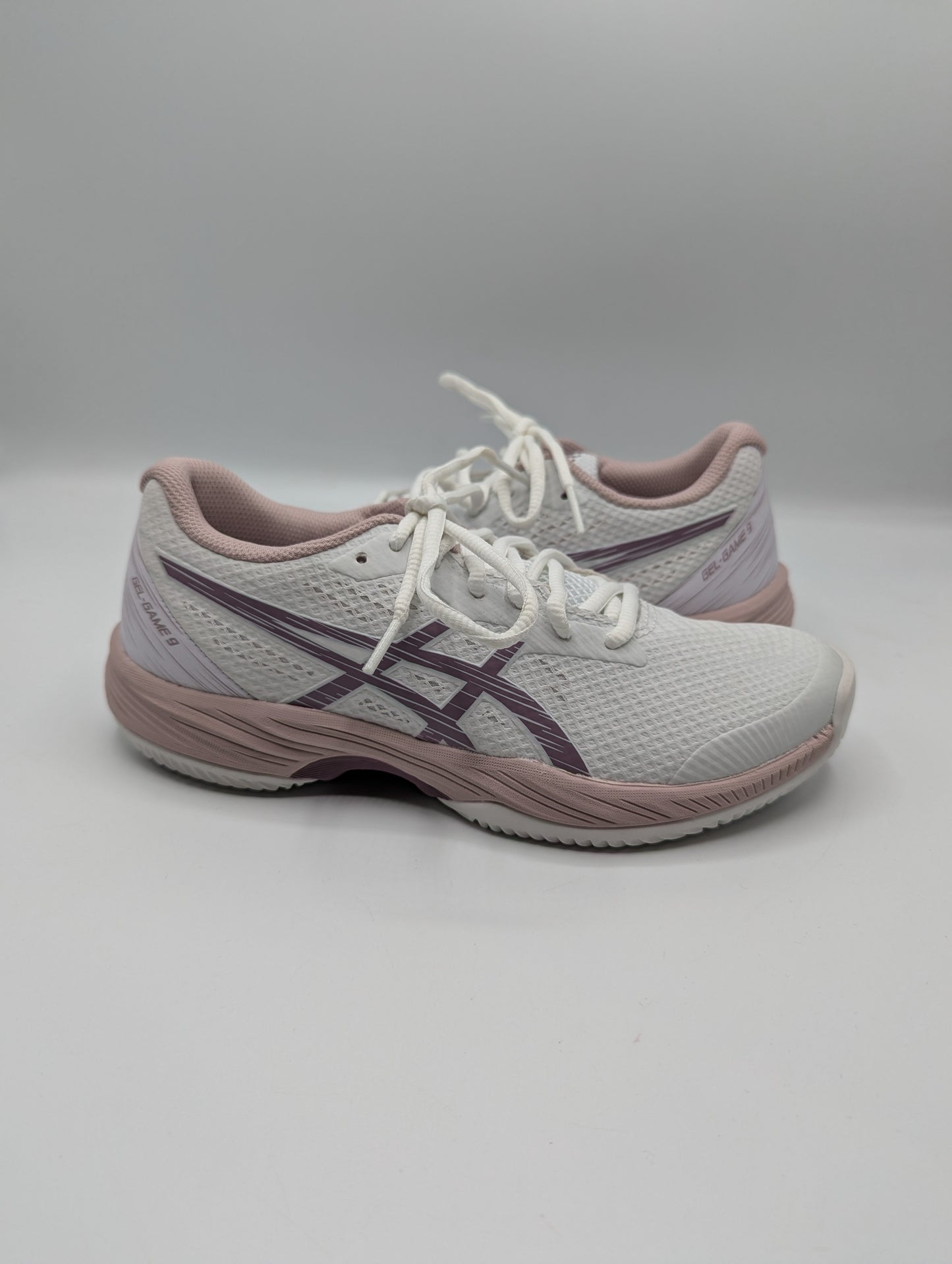 Asics Gel-Game 9 Women's Tennis Shoes - White / Dusty mauve