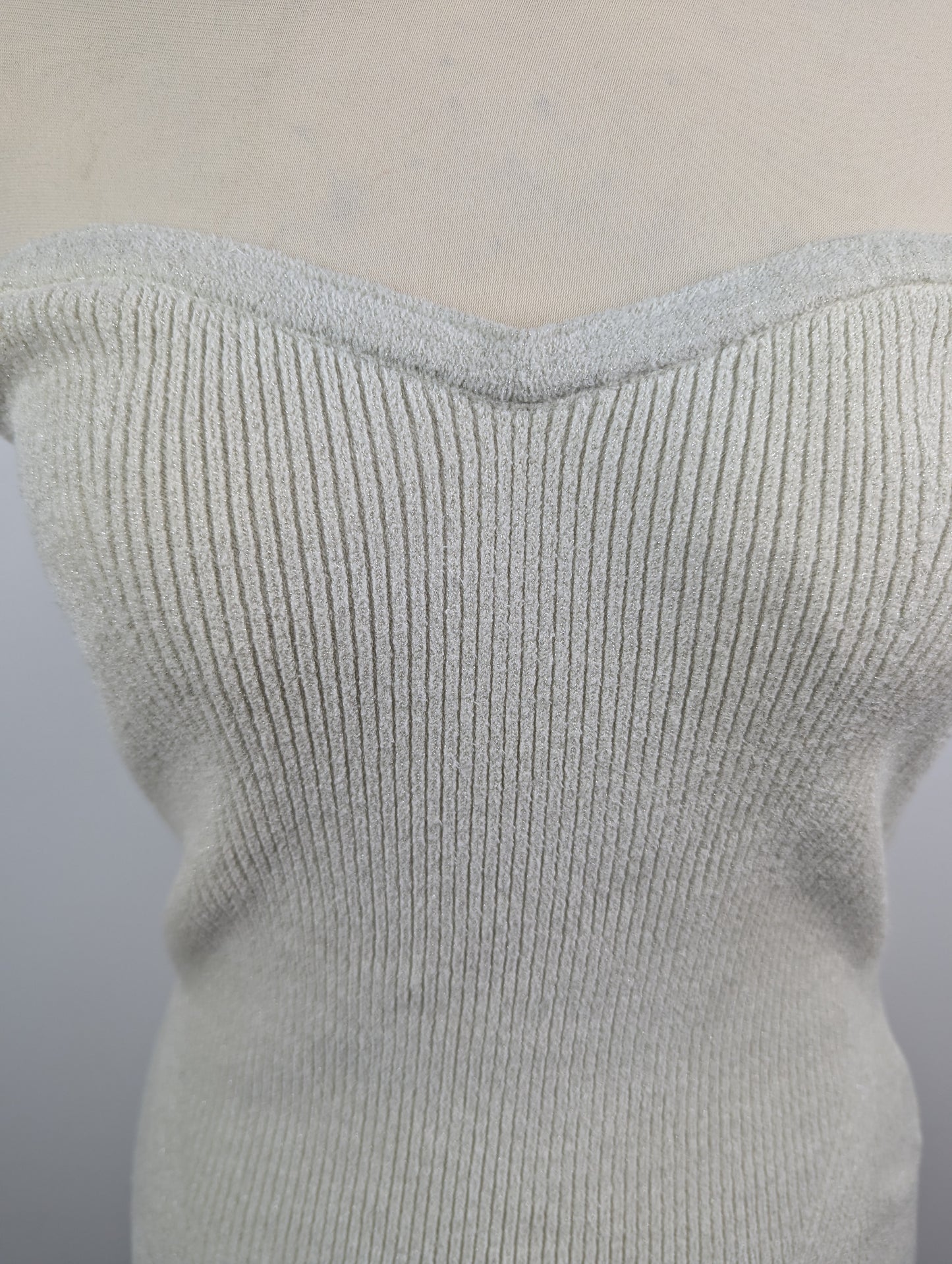 ALLSAINTS Loleatta Bandeau Top - Chalk White / Silver