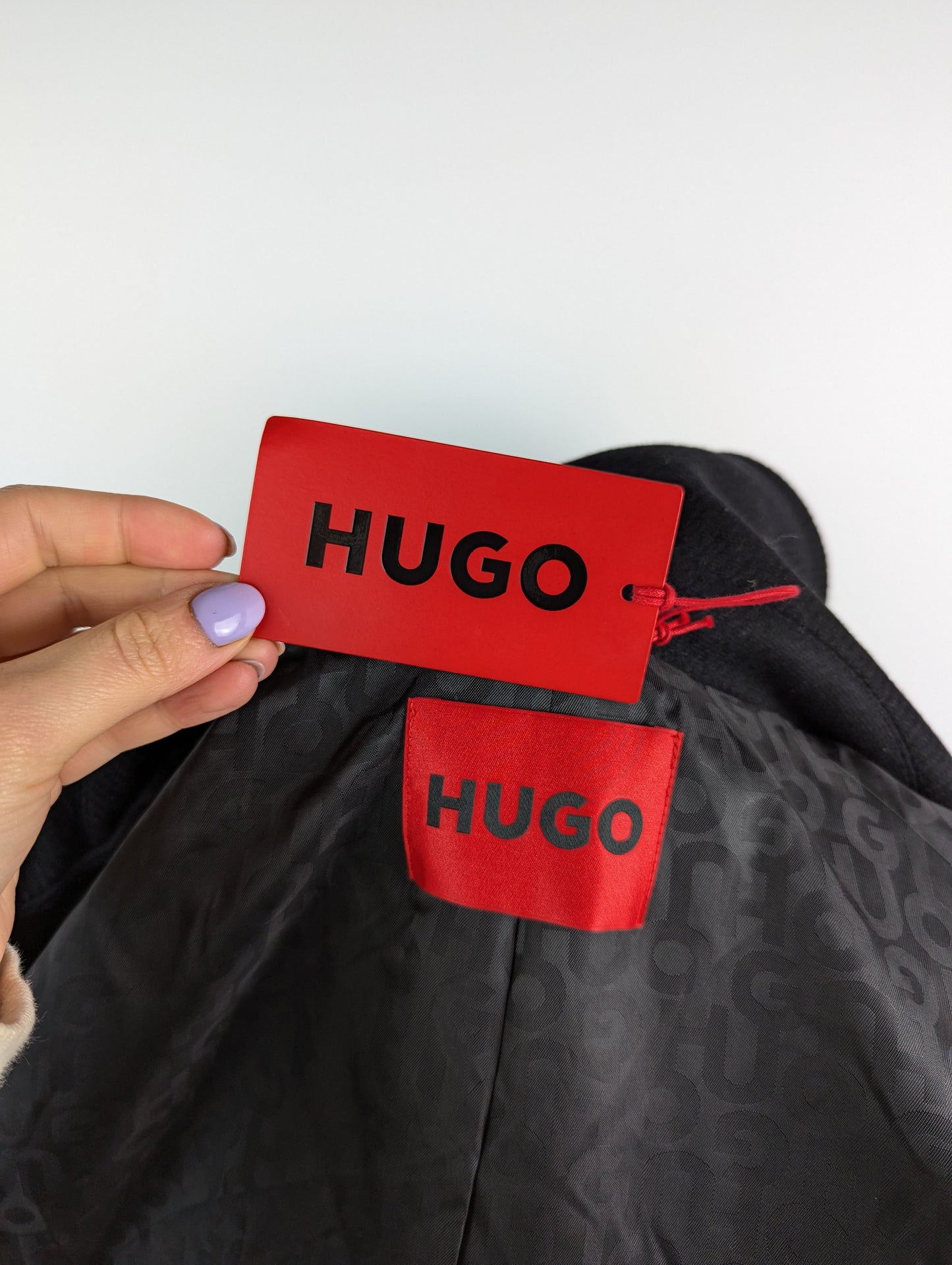 HUGO MISAULA Womens Classic coat - black