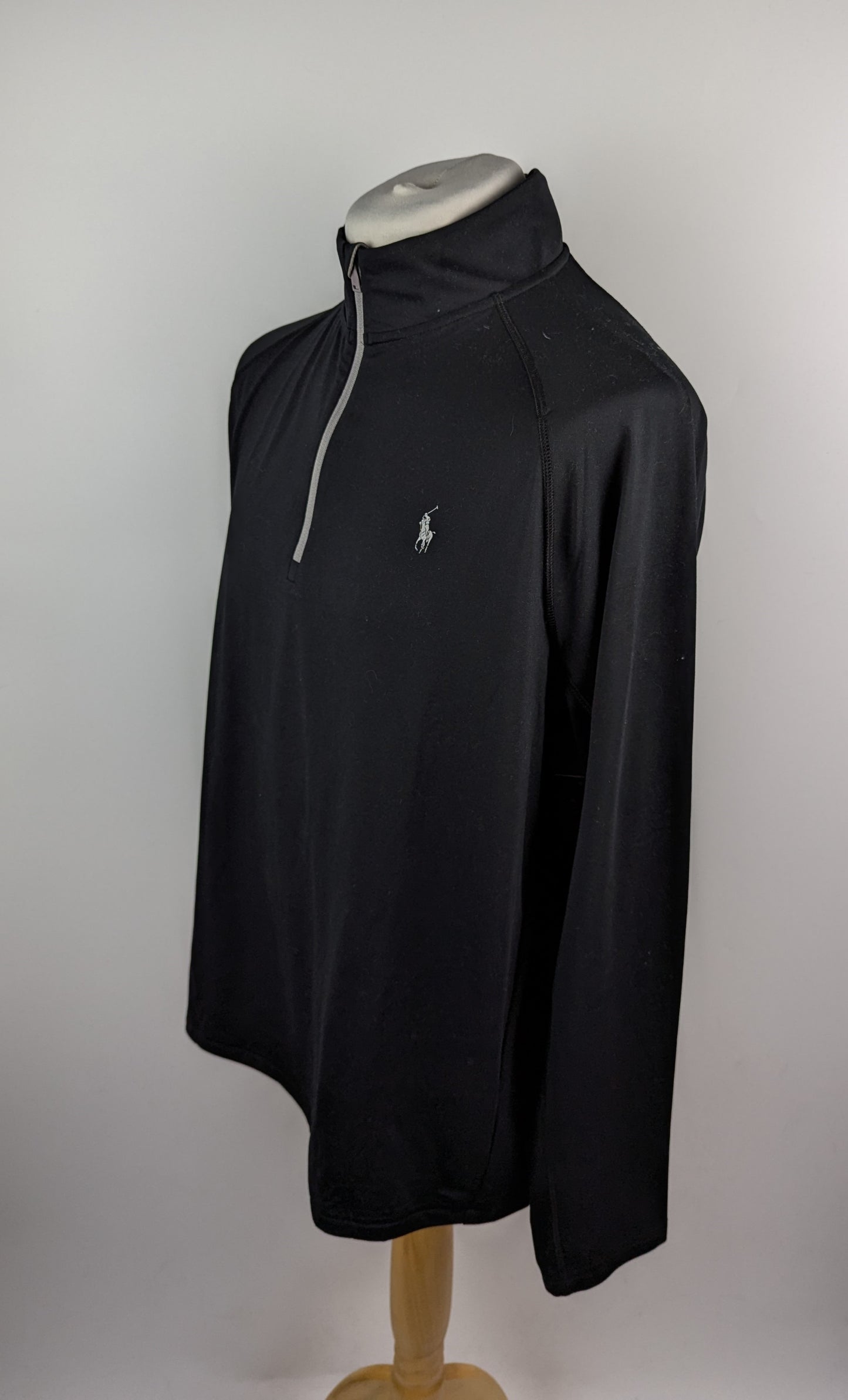 Polo Ralph Lauren Performance Quarter Zip Jersey - Black
